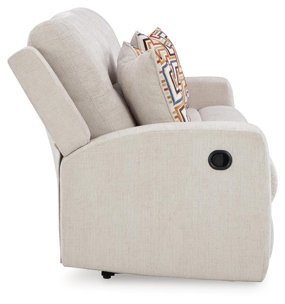 Danum Reclining Sofa — White — view 5