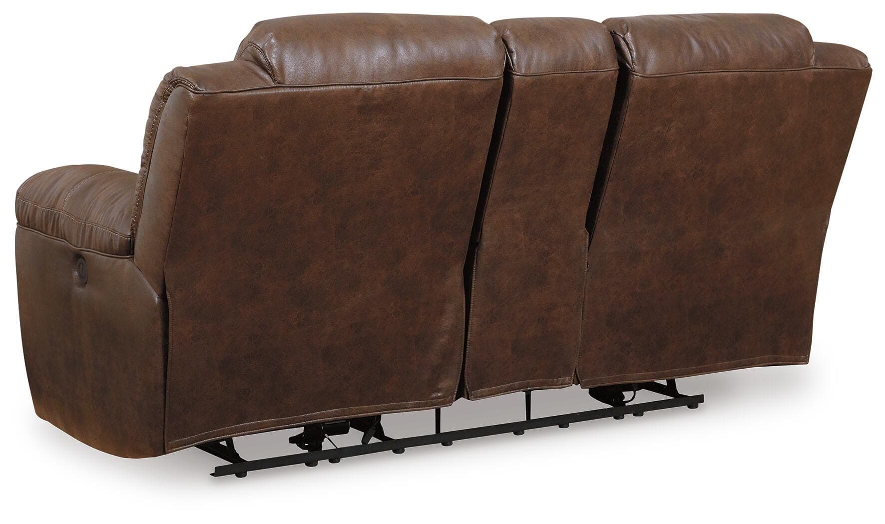 Stoneland Reclining Loveseat with Console — Brown/Beige — view 5
