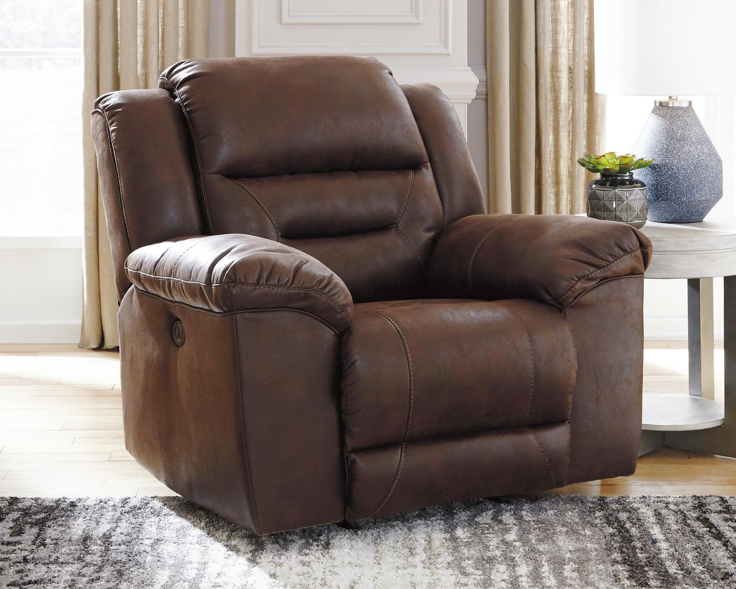 Stoneland Power Recliner — Brown/Beige — view 2