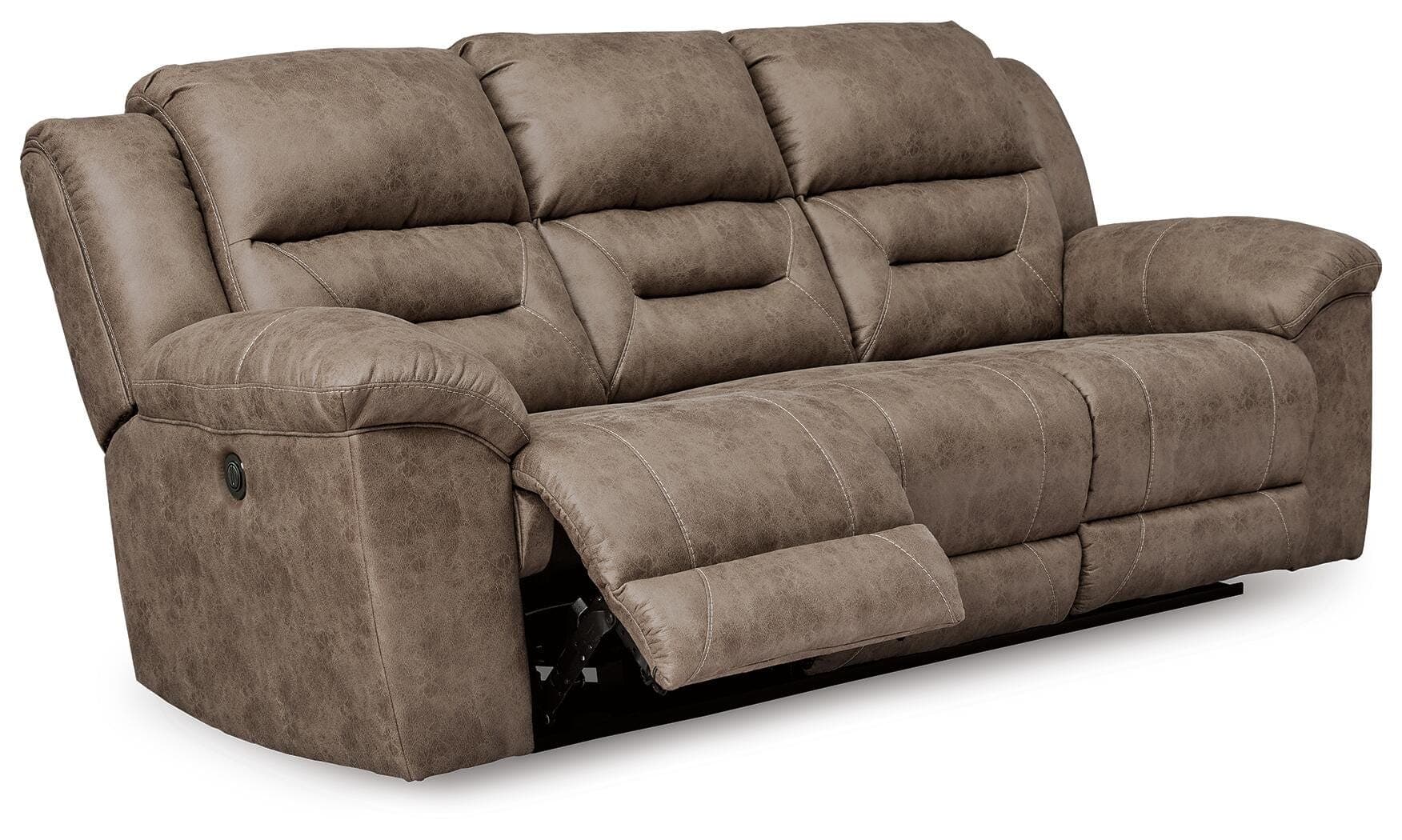 Stoneland Power Reclining Sofa — Brown/Beige — view 3