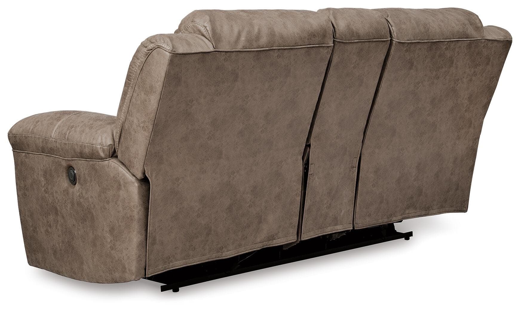 Stoneland Reclining Loveseat with Console — Brown/Beige — view 5