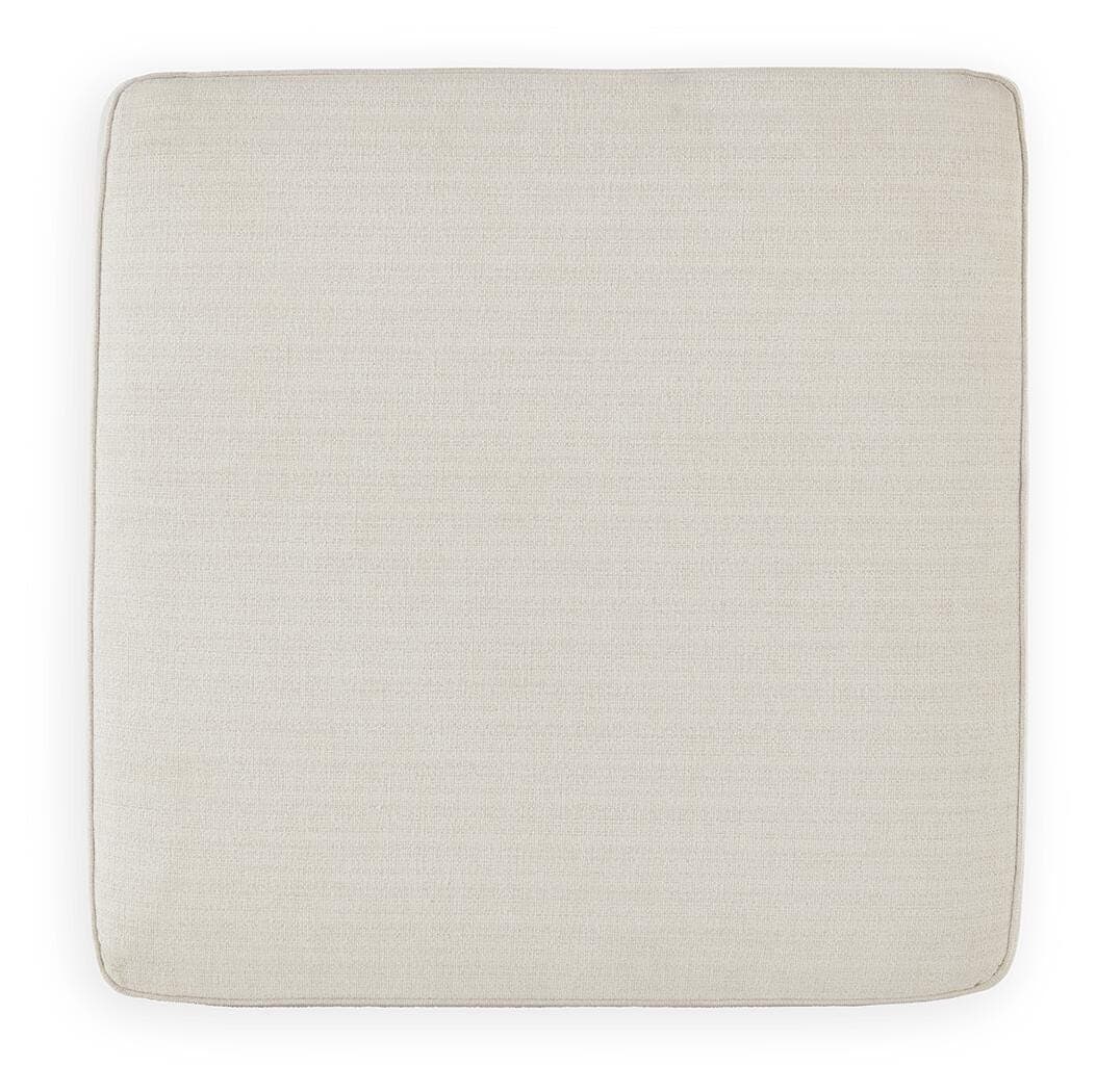Lerenza Oversized Accent Ottoman — Brown/Beige — view 4