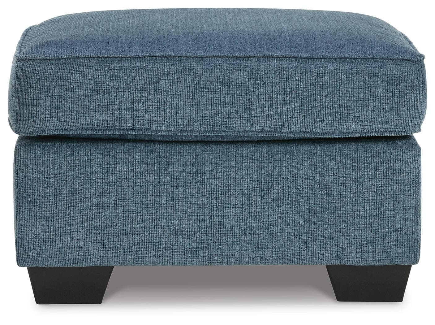 Cashton Ottoman — Blue — view 3