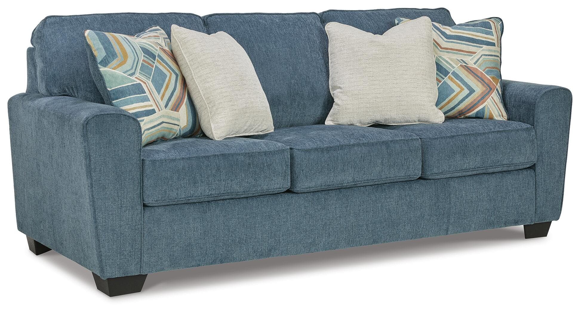 Cashton Queen Sofa Sleeper — Blue — view 3