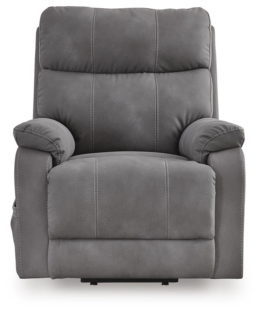 Next-Gen Durapella Power Lift Recliner — Black/Gray — view 4