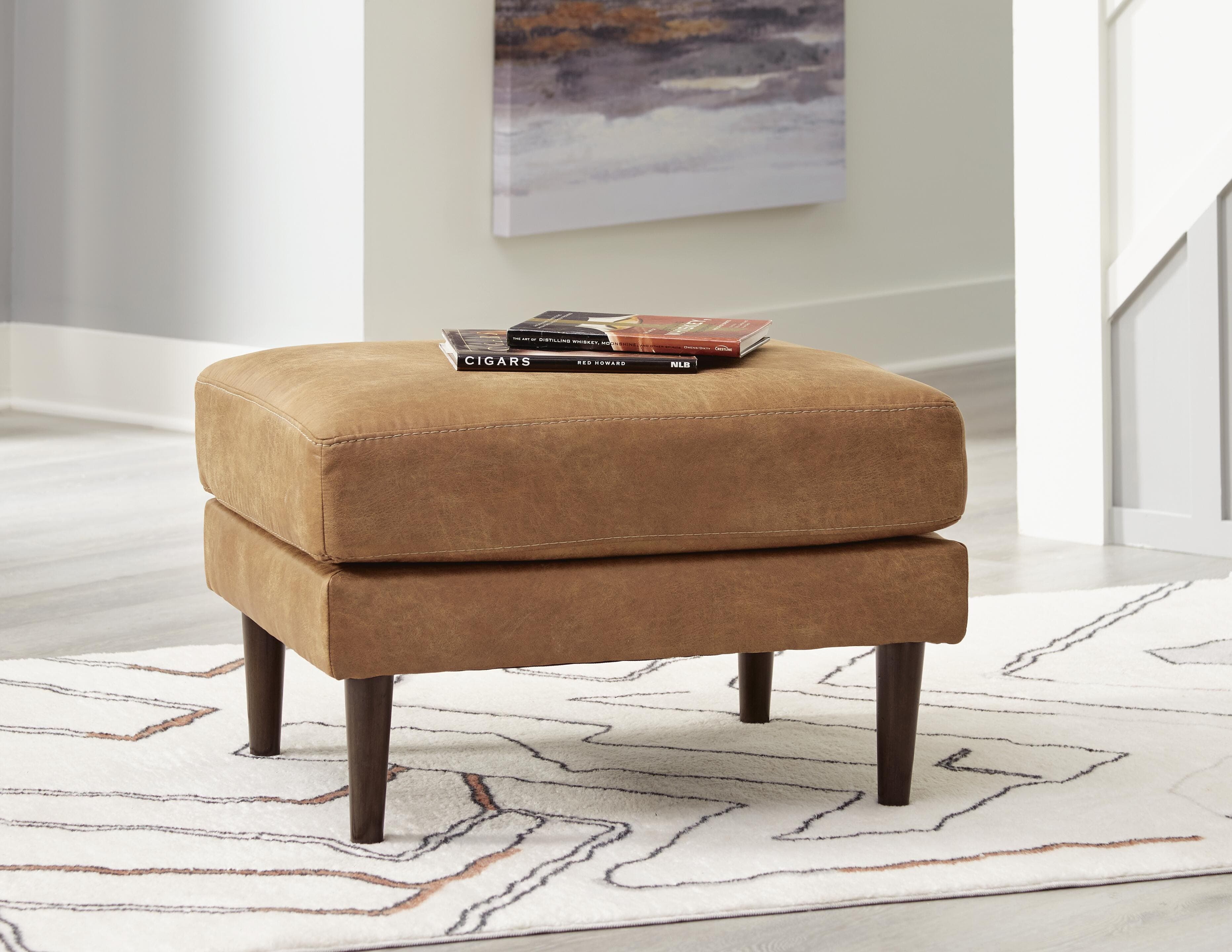 Telora Ottoman — Brown/Beige — view 2