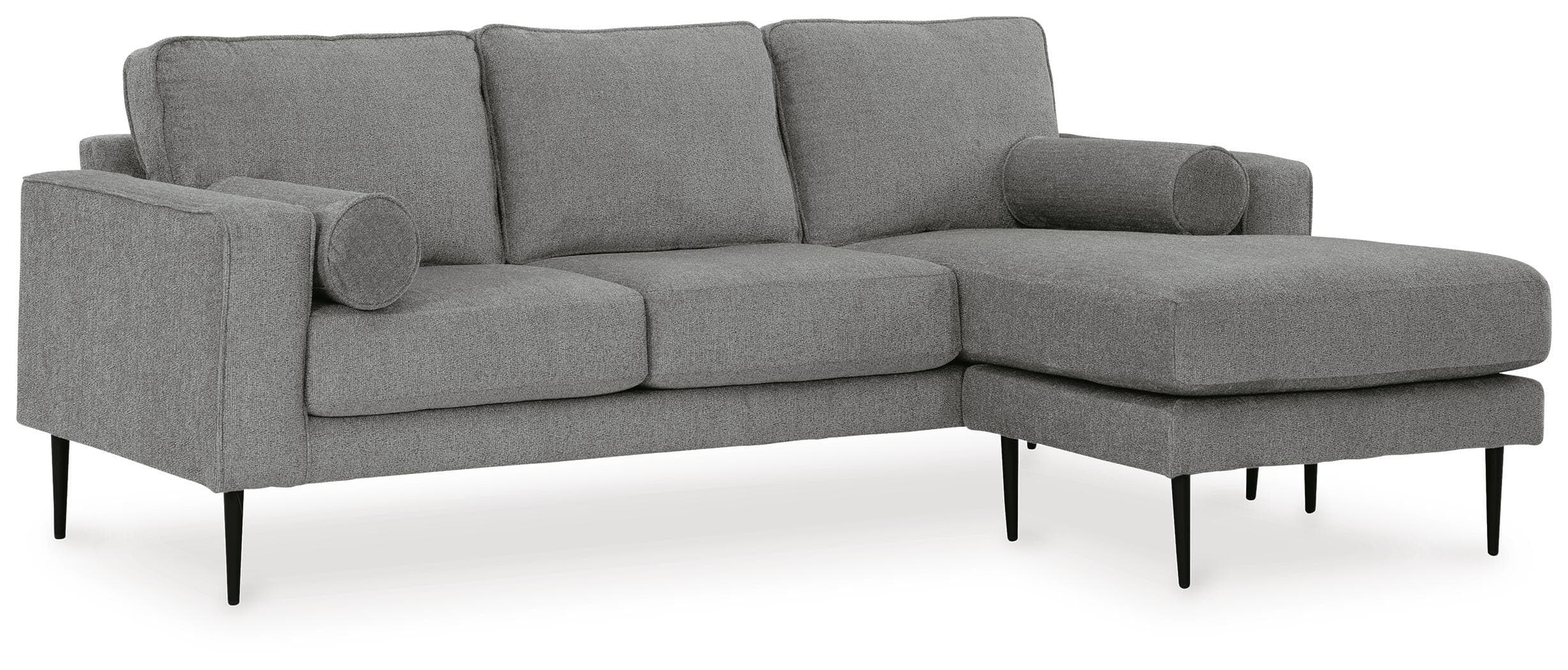 Hazela Sofa Chaise — Black/Gray — view 3