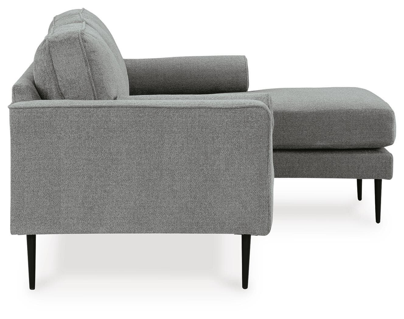 Hazela Sofa Chaise — Black/Gray — view 4