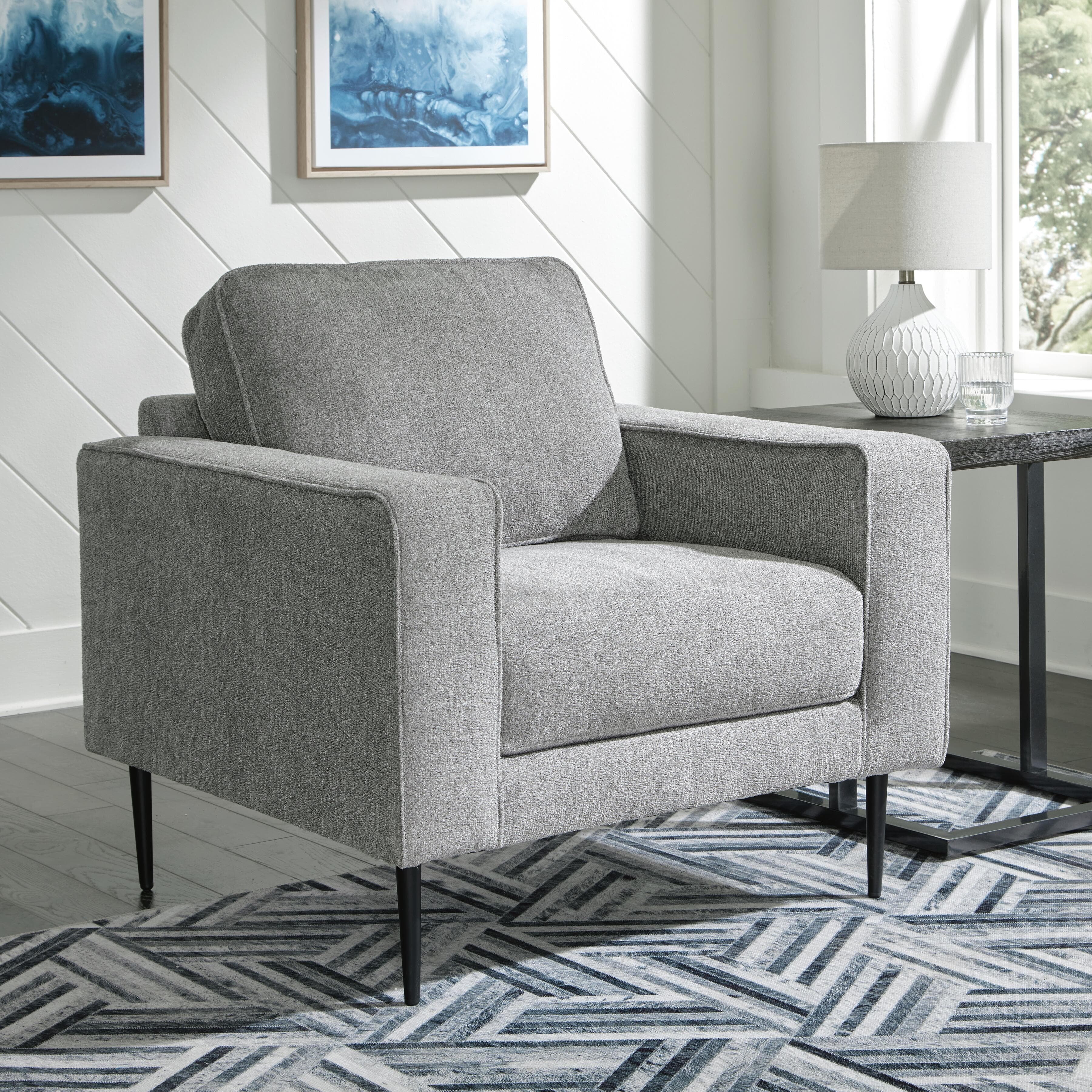 Hazela Chair — Black/Gray — view 2