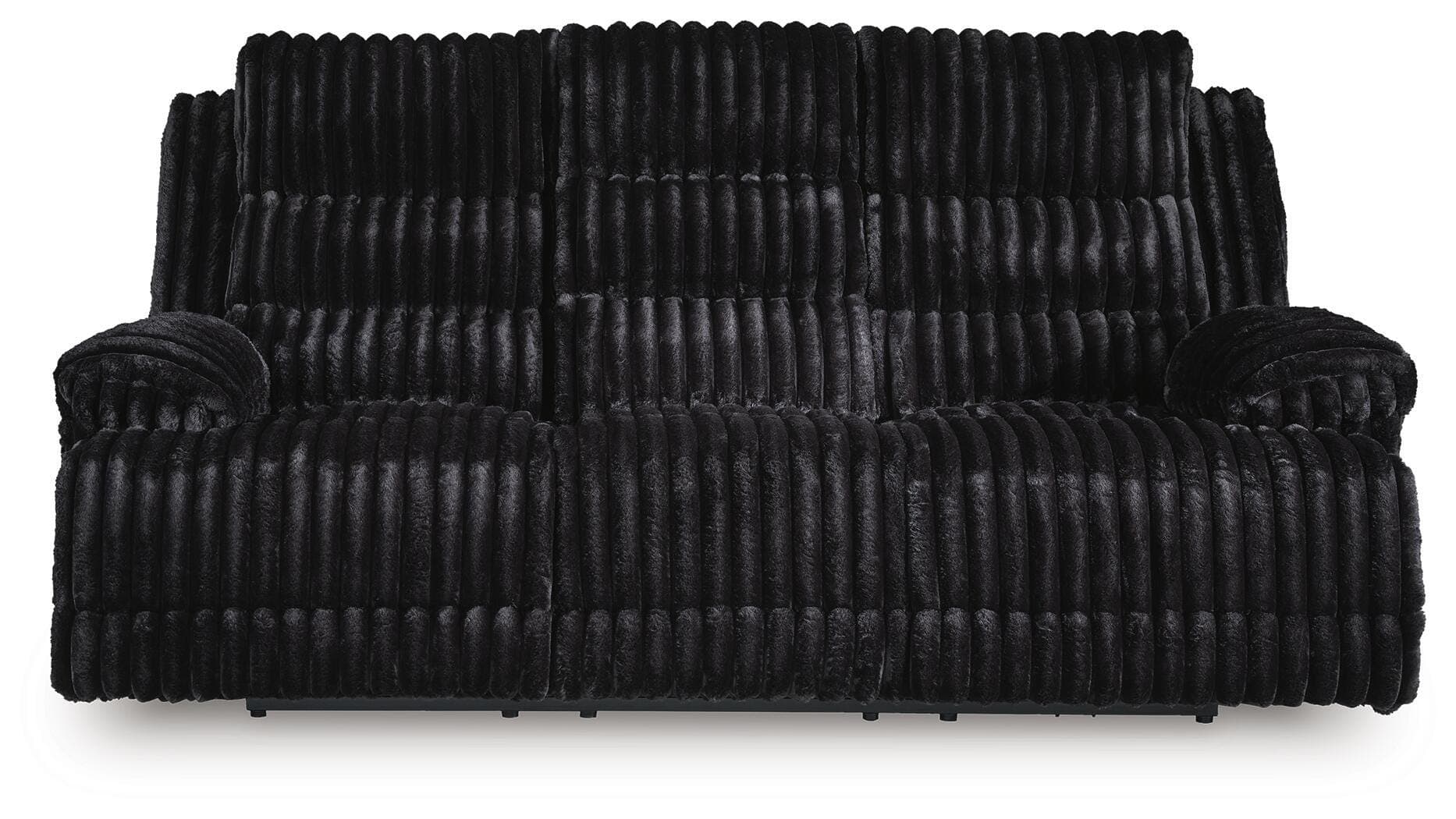Technique Power Reclining Sofa with Drop Down Table — Black/Gray — view 3