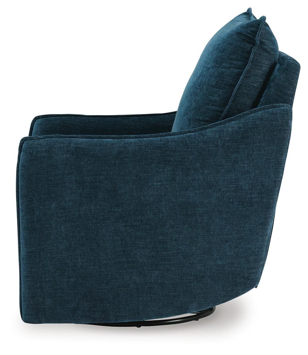 McBurg Swivel Power Recliner — Blue — view 7