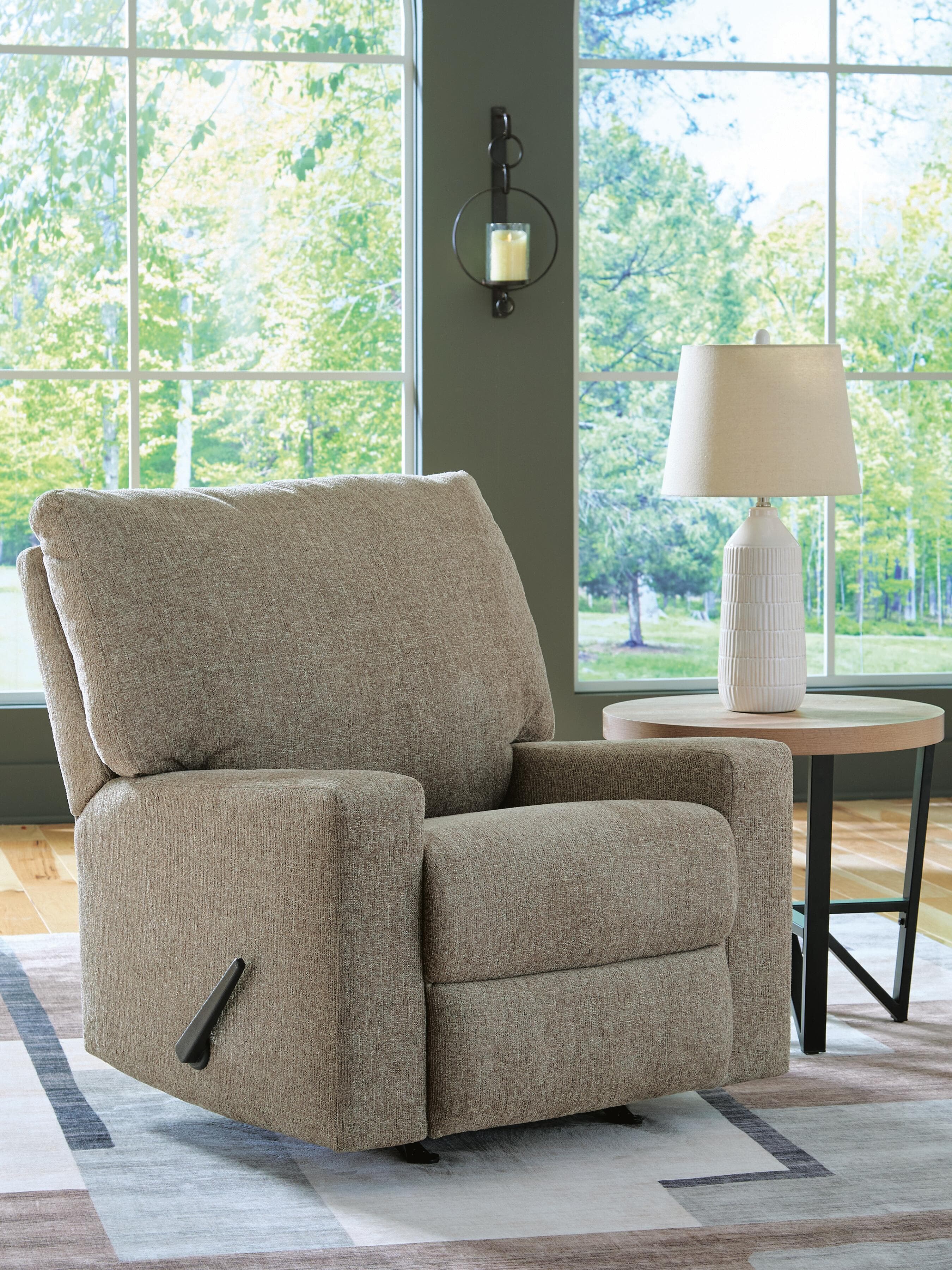 Newellen Recliner — Brown/Beige — view 2