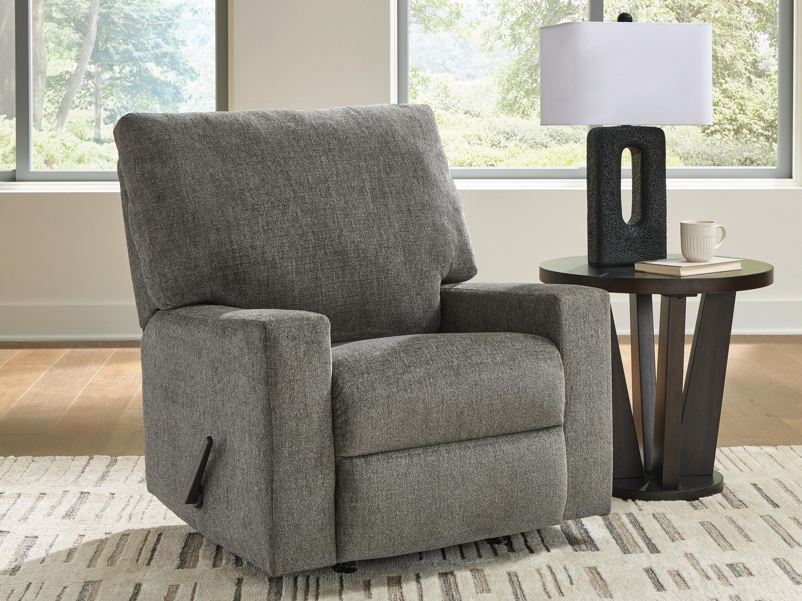 Newellen Recliner — Black/Gray — view 2