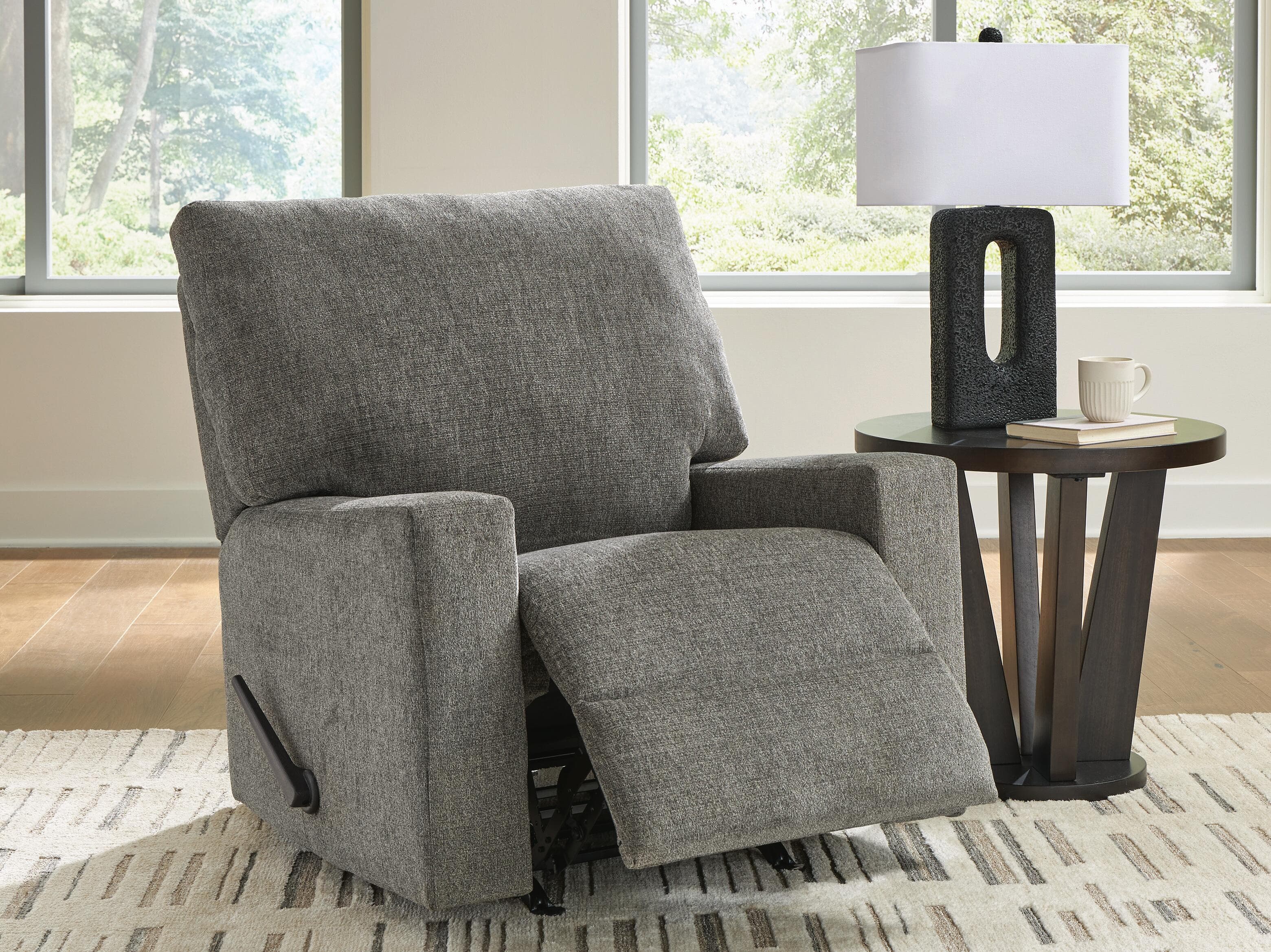 Newellen Recliner — Black/Gray — view 5