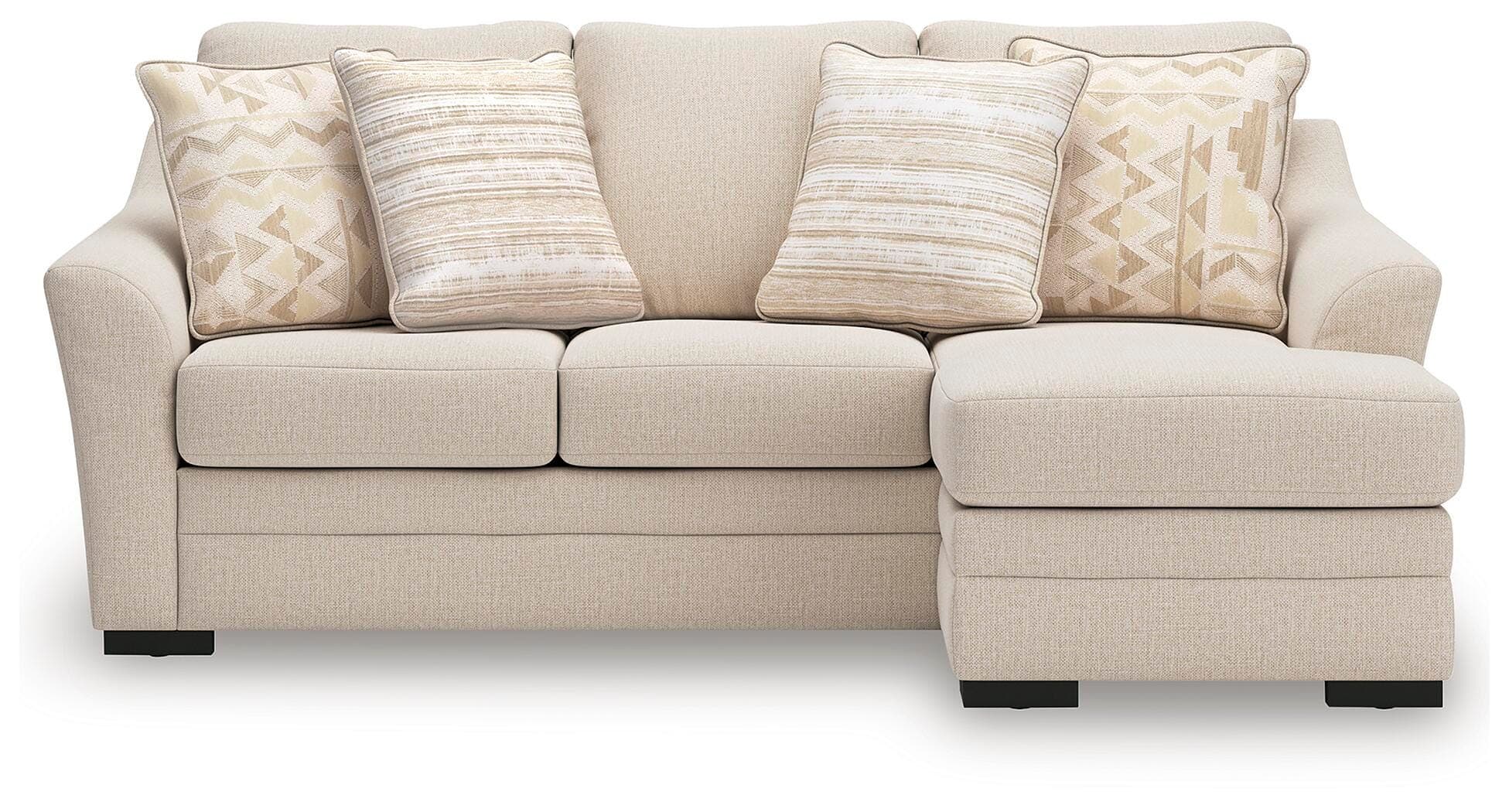 Lango Sofa Chaise — Brown/Beige — view 3