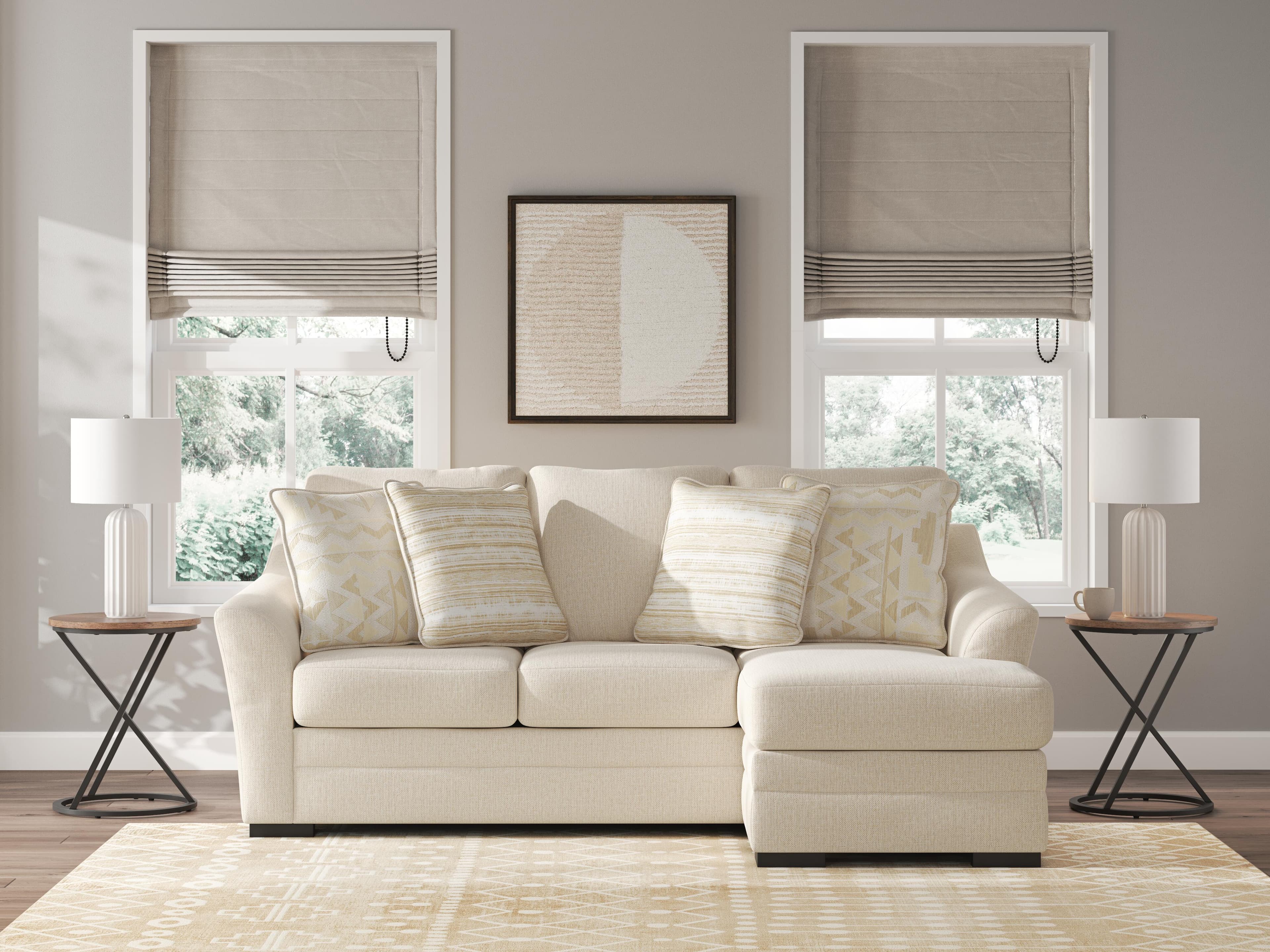 Lango Sofa Chaise — Brown/Beige — view 2