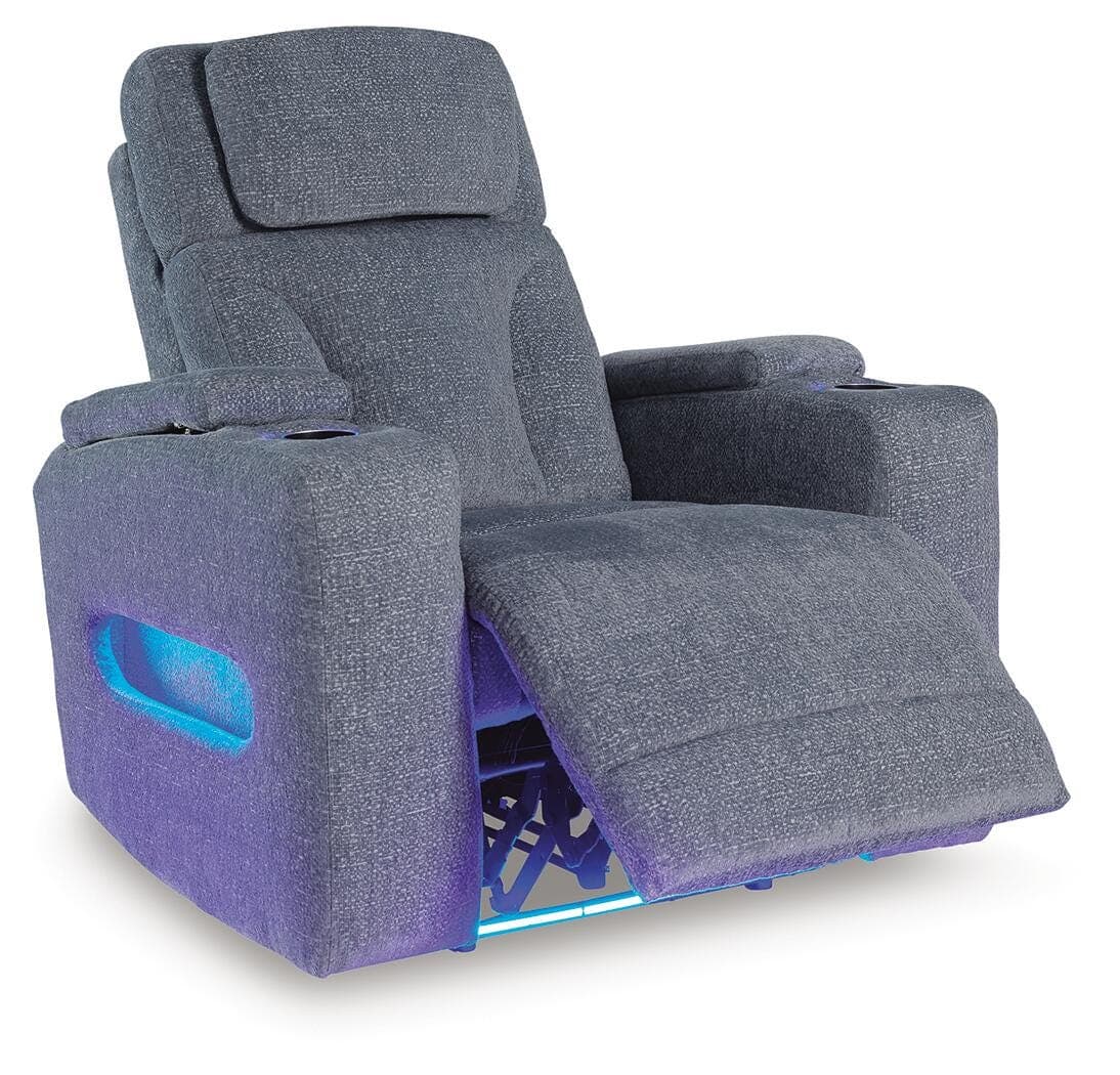 Forest Lake Power Recliner — Black/Gray — view 3