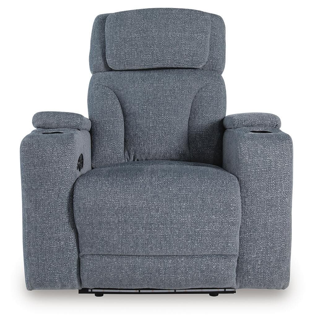 Forest Lake Power Recliner — Black/Gray — view 4