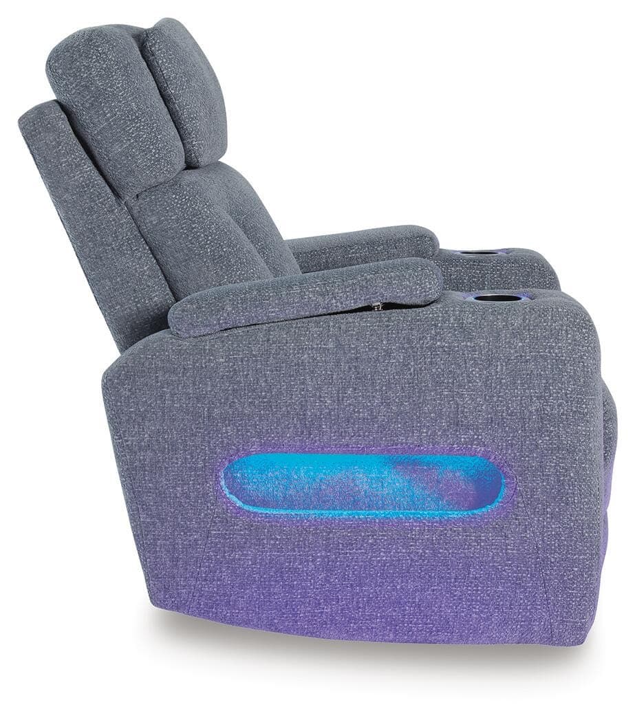 Forest Lake Power Recliner — Black/Gray — view 5