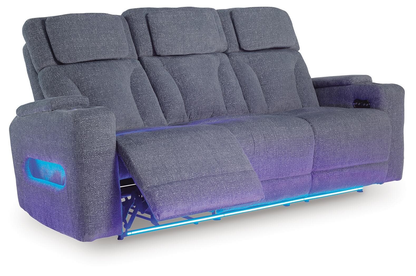 Forest Lake Power Reclining Sofa — Black/Gray — view 3