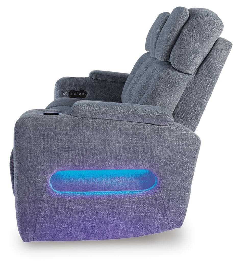 Forest Lake Power Reclining Sofa — Black/Gray — view 5