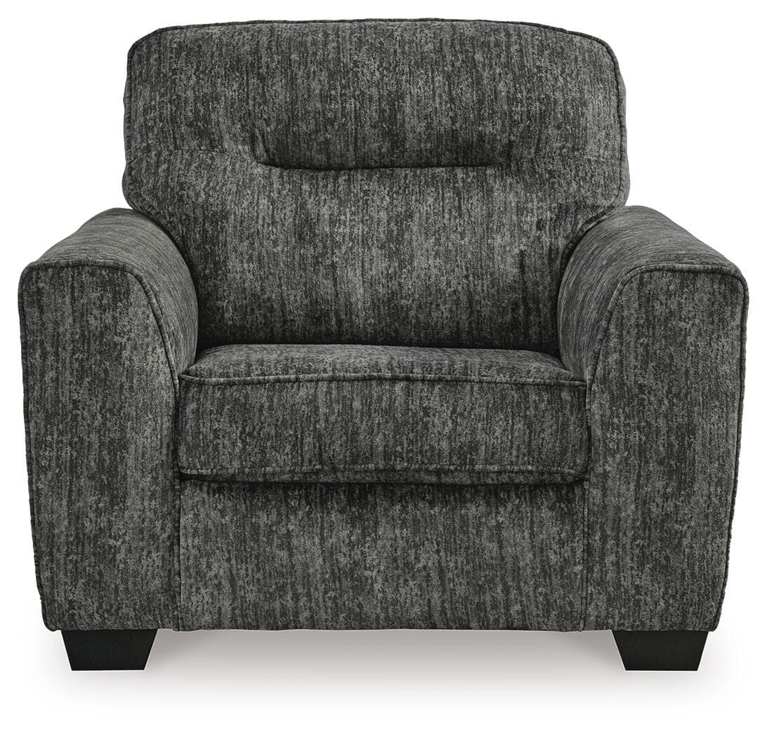 Lonoke Oversized Chair — Black/Gray — view 3