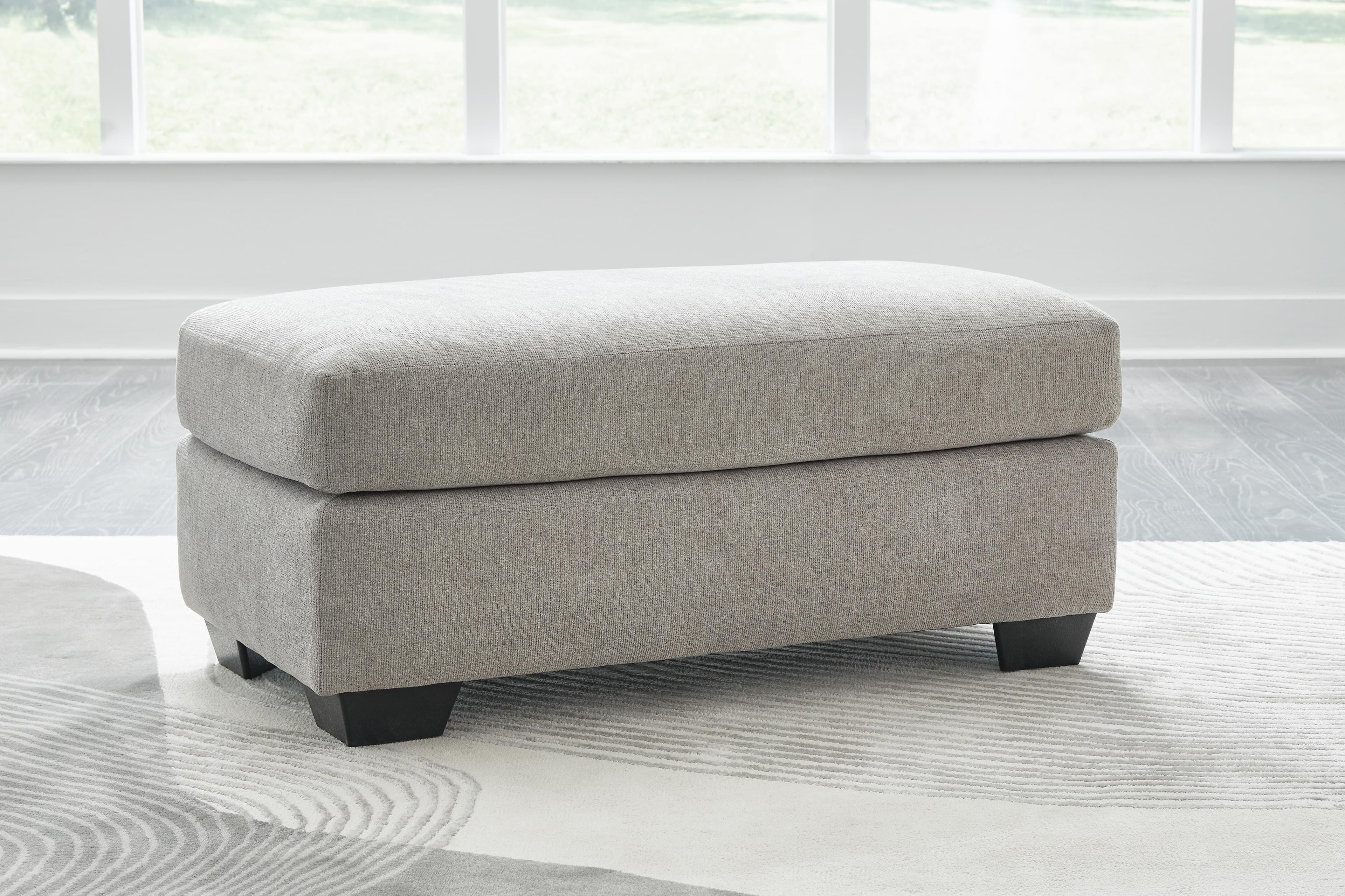 Avenal Park Ottoman — Black/Gray — view 2