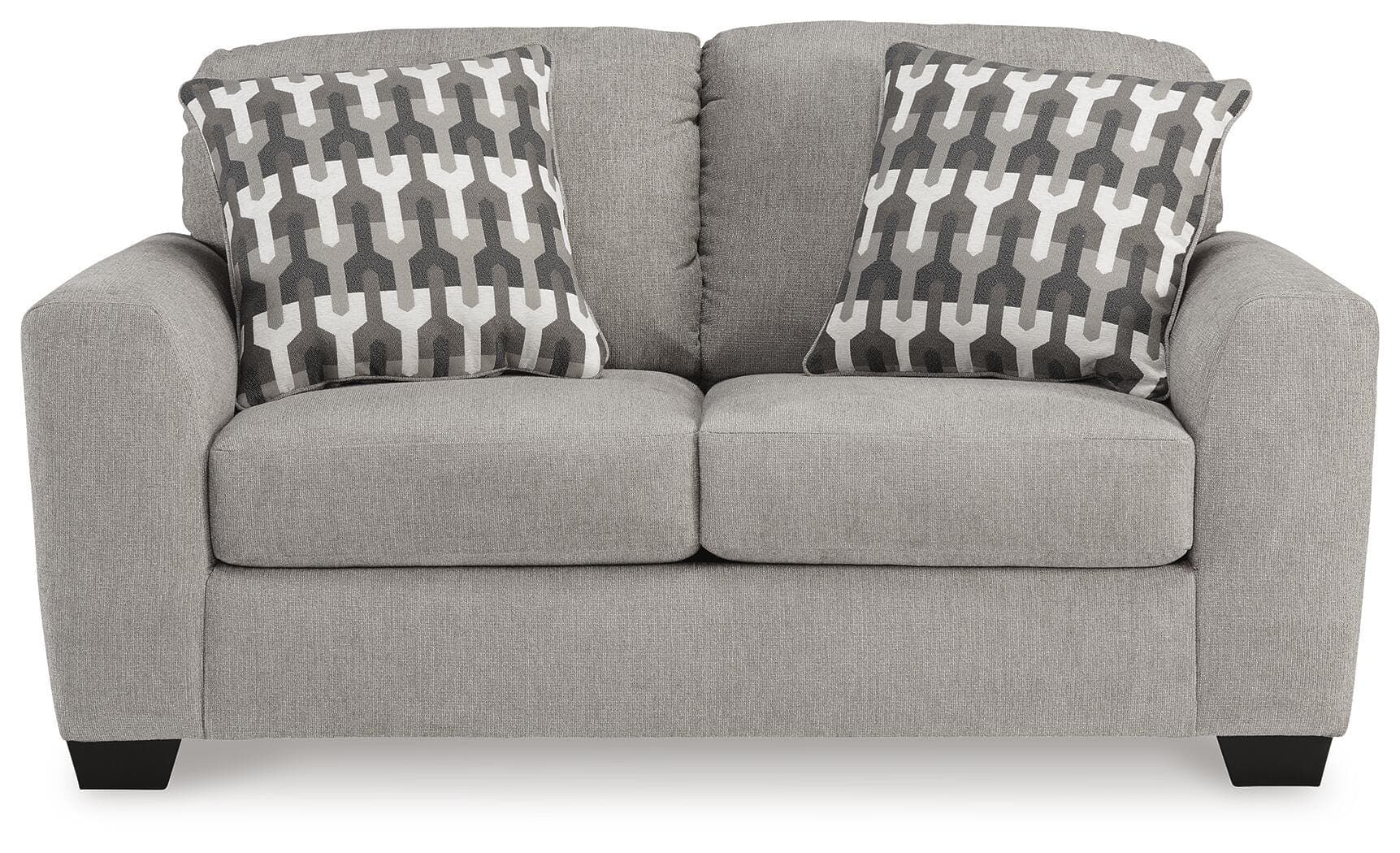 Avenal Park Loveseat — Black/Gray — view 3