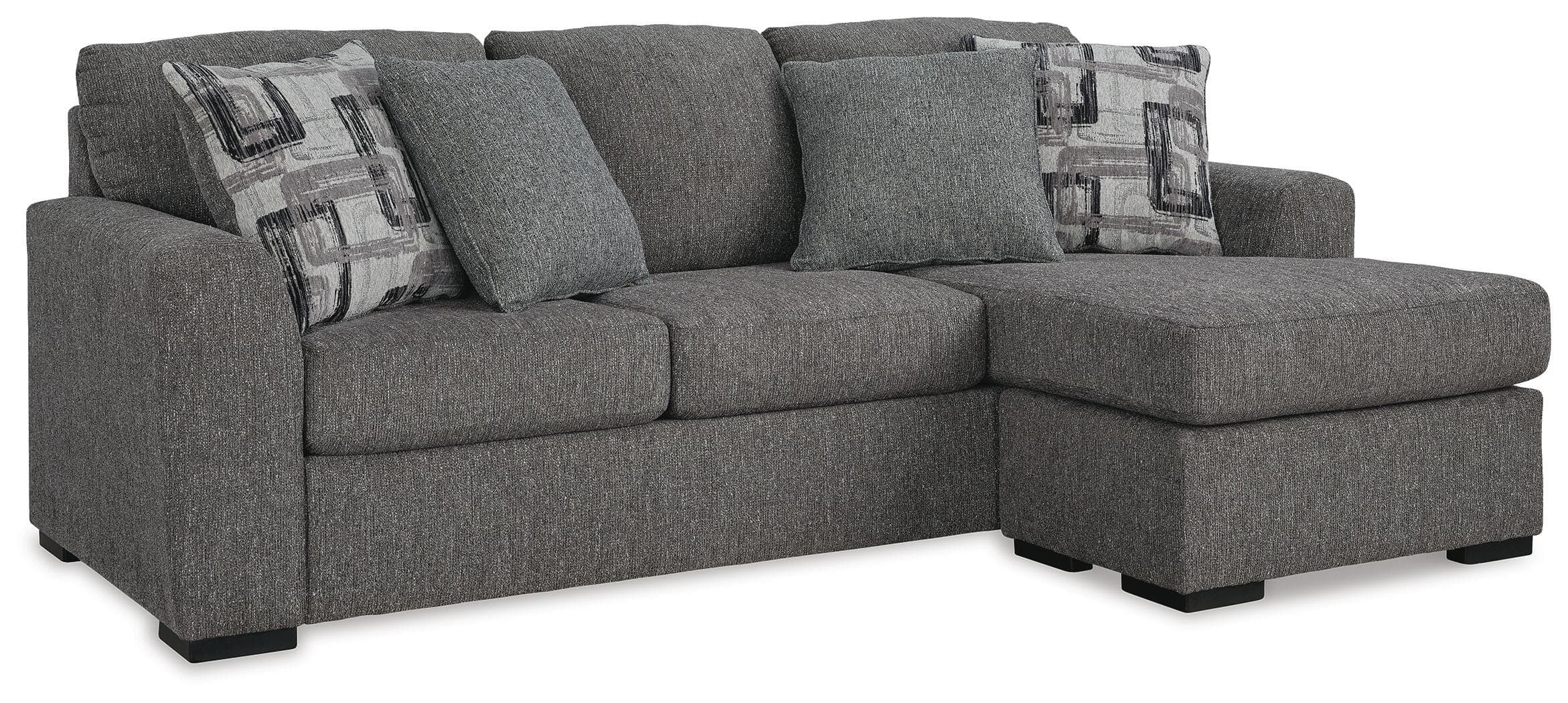 Gardiner Sofa Chaise — Black/Gray — view 3