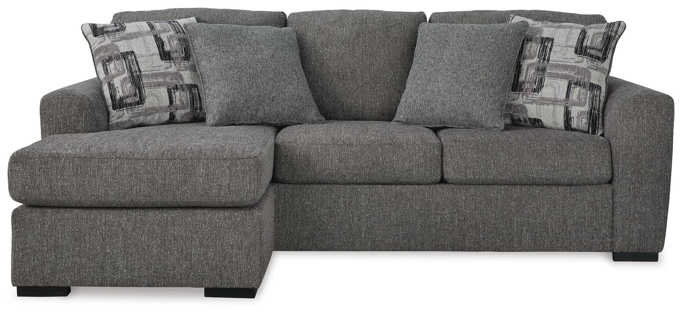 Gardiner Sofa Chaise — Black/Gray — view 5