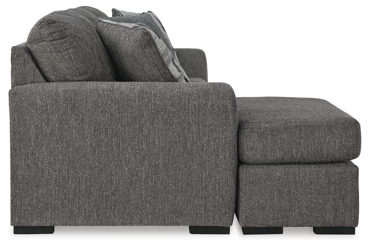 Gardiner Sofa Chaise — Black/Gray — view 6