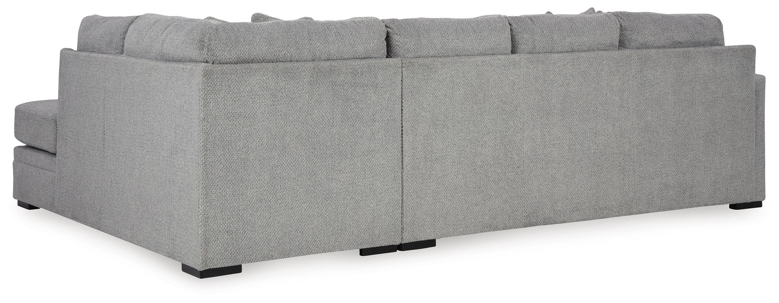 Casselbury 2-Piece Sectional with Chaise — Black/Gray — view 4