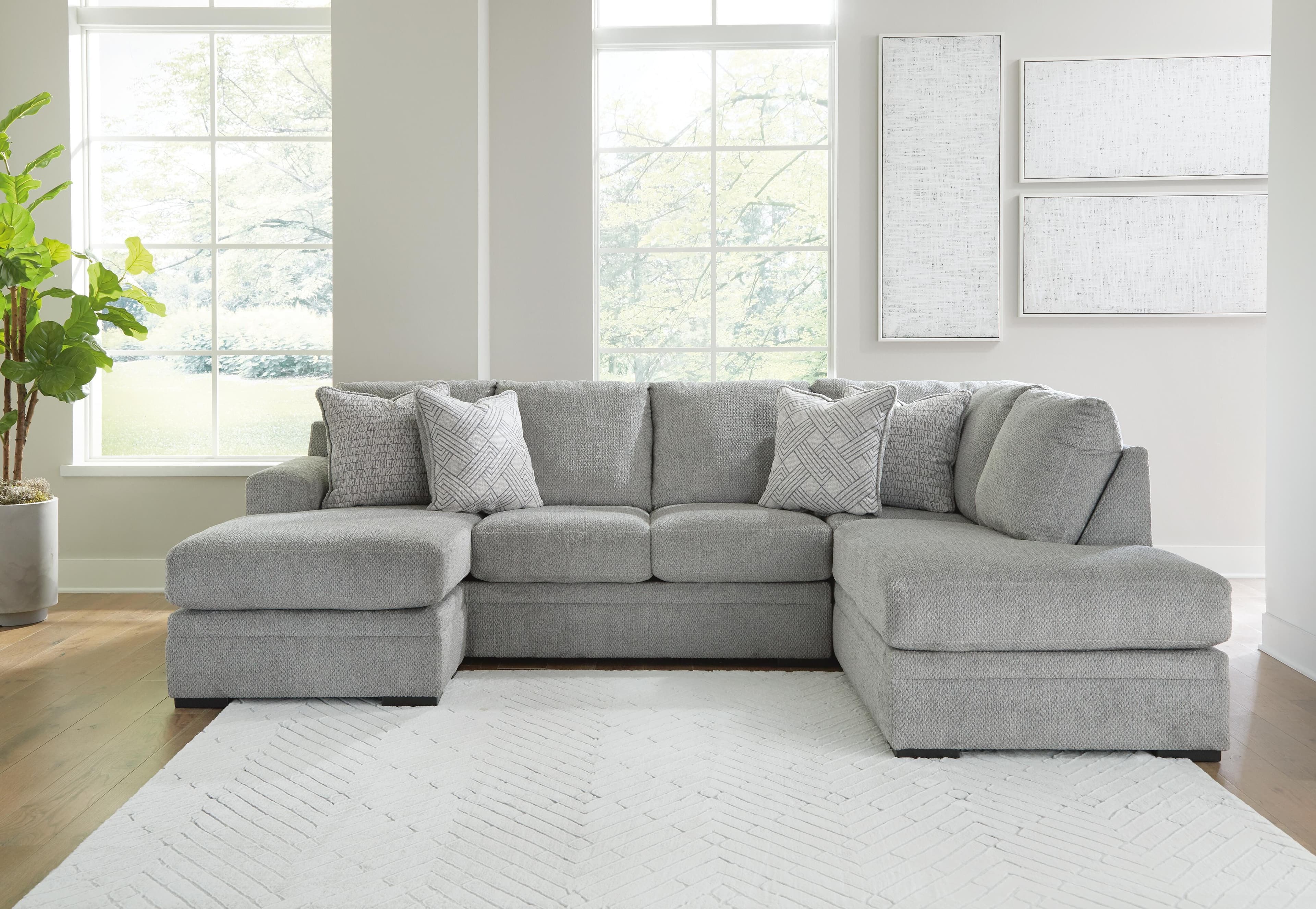 Casselbury 2-Piece Sectional with Chaise — Black/Gray — view 2