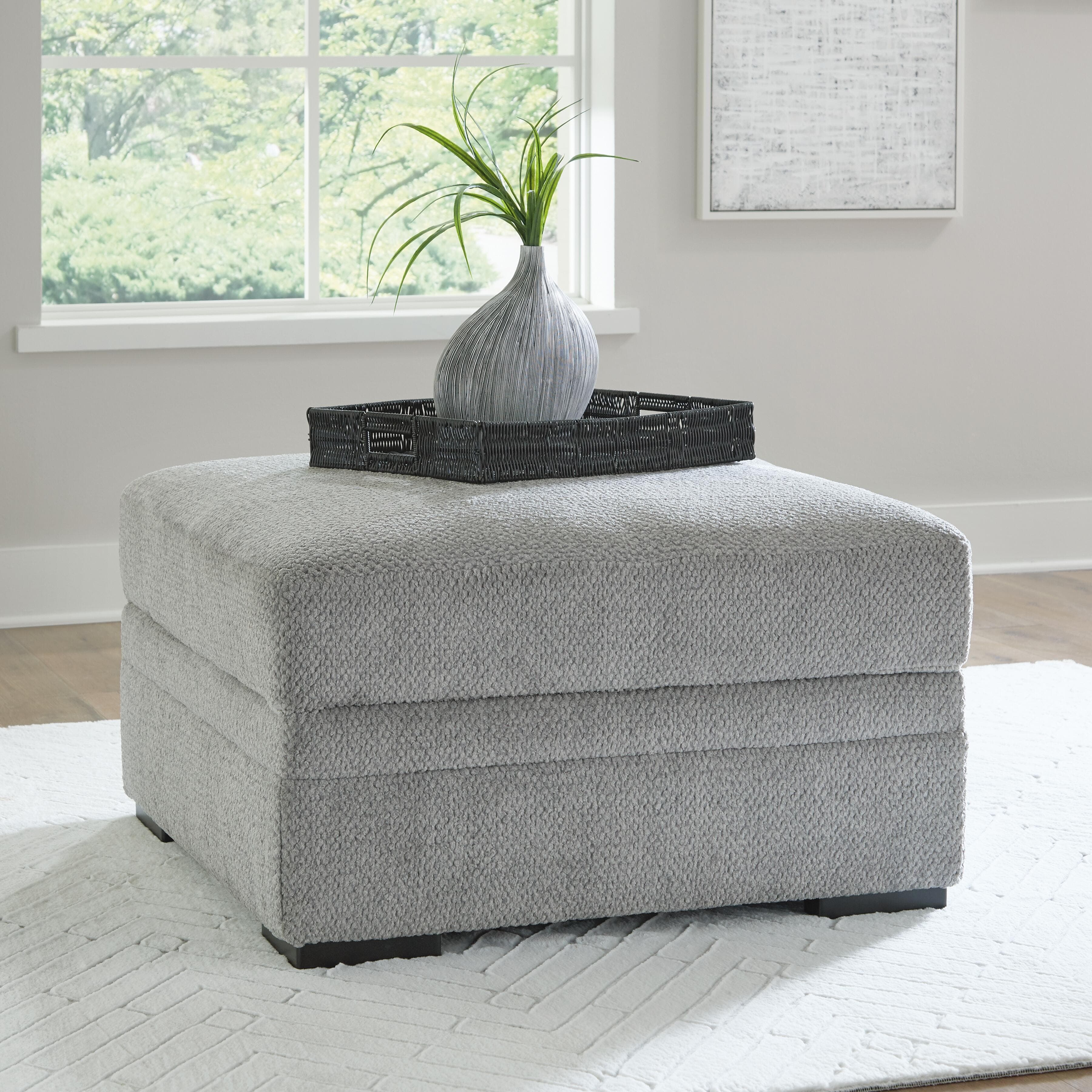 Casselbury Ottoman With Storage — Black/Gray — view 2