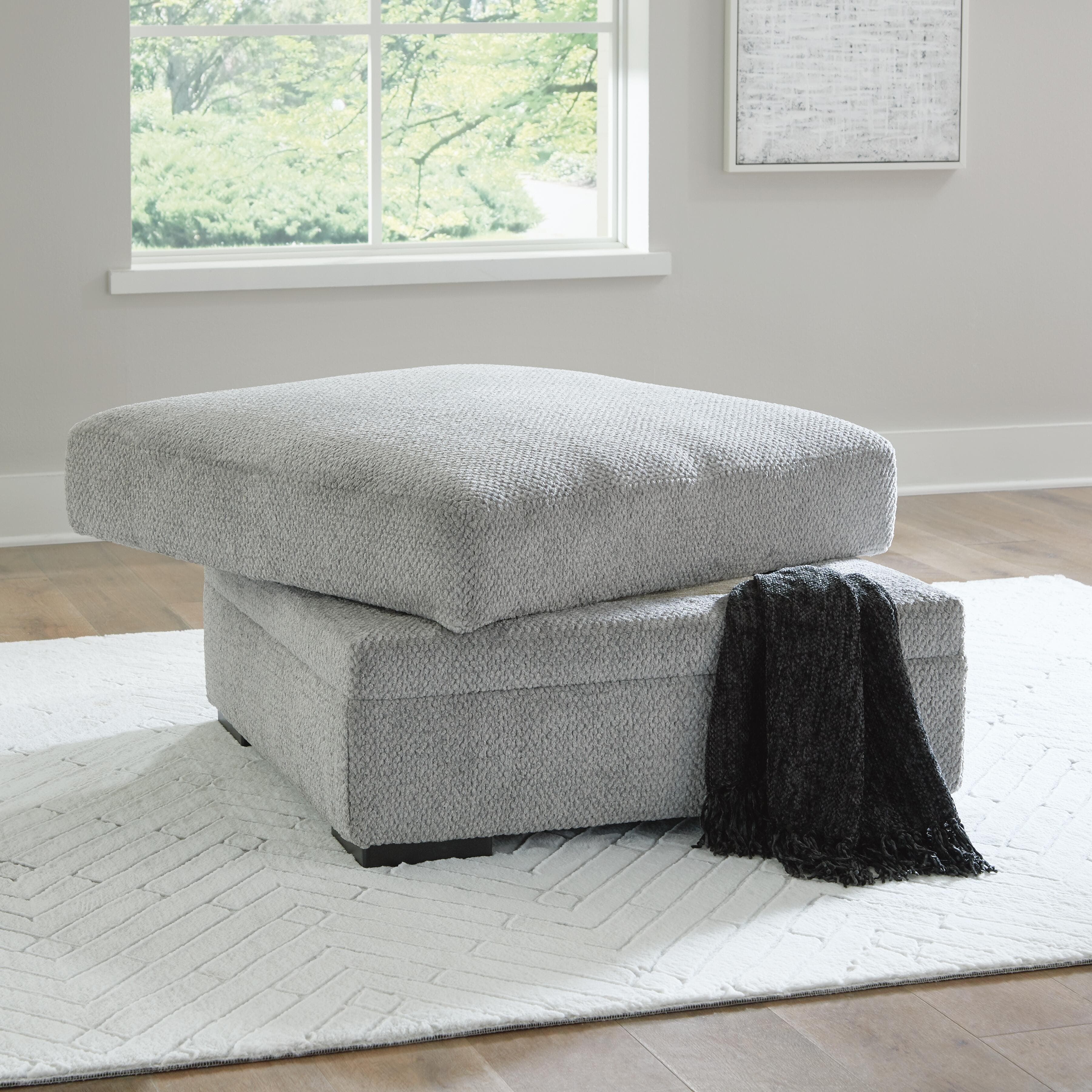 Casselbury Ottoman With Storage — Black/Gray — view 6
