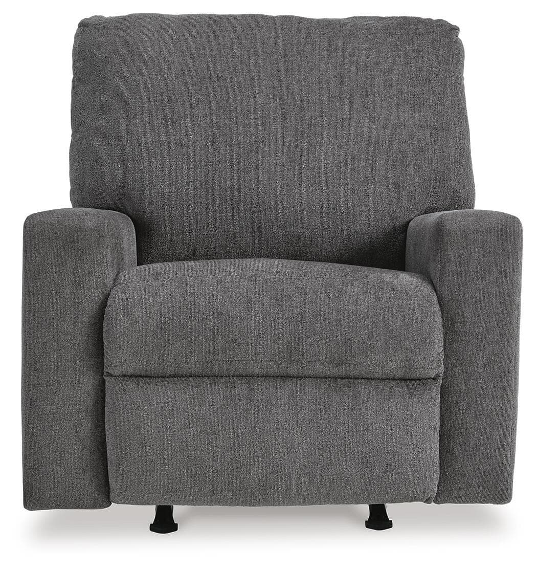 Rannis Recliner — Black/Gray — view 4