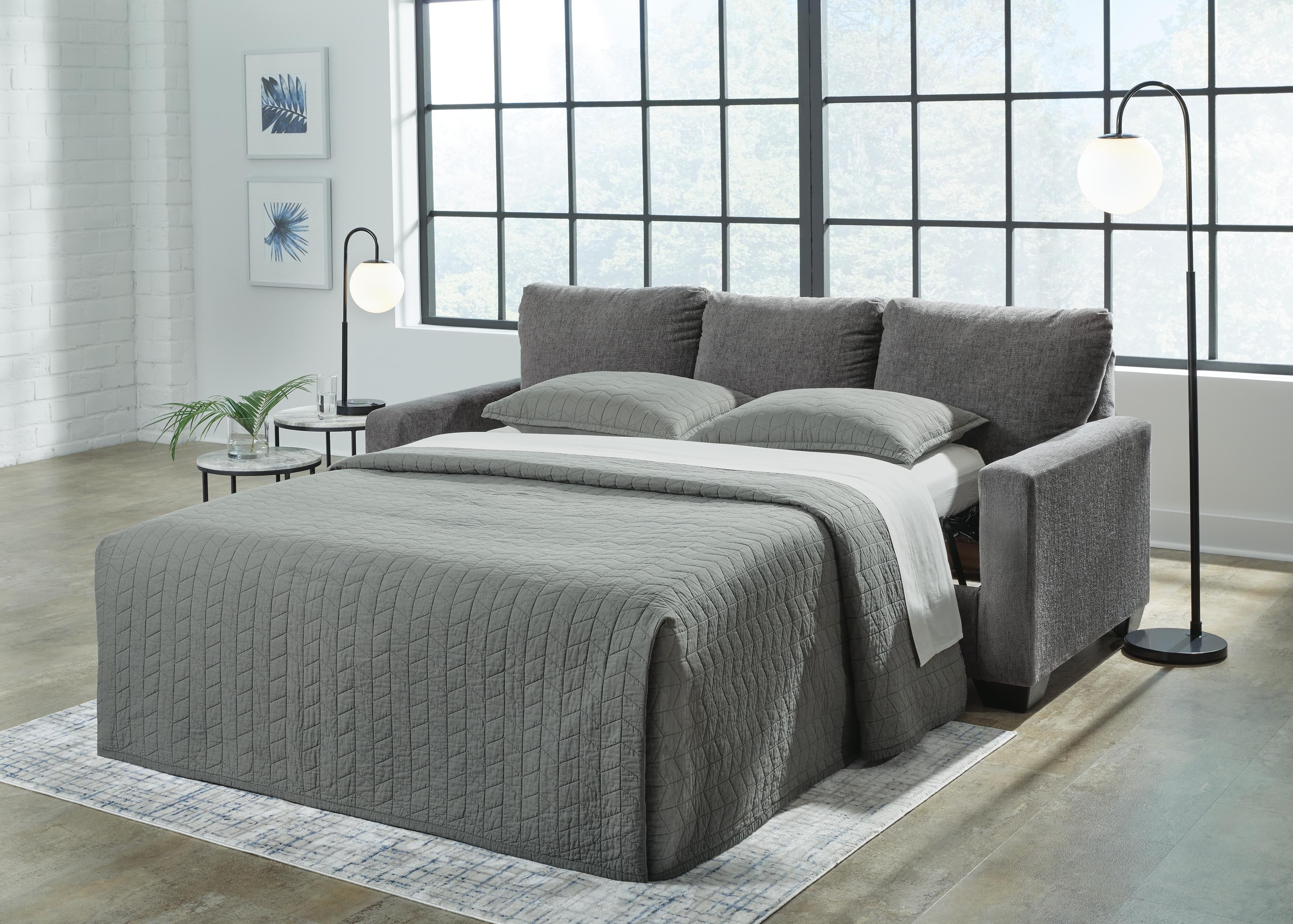 Rannis Queen Sofa Sleeper — Black/Gray — view 7