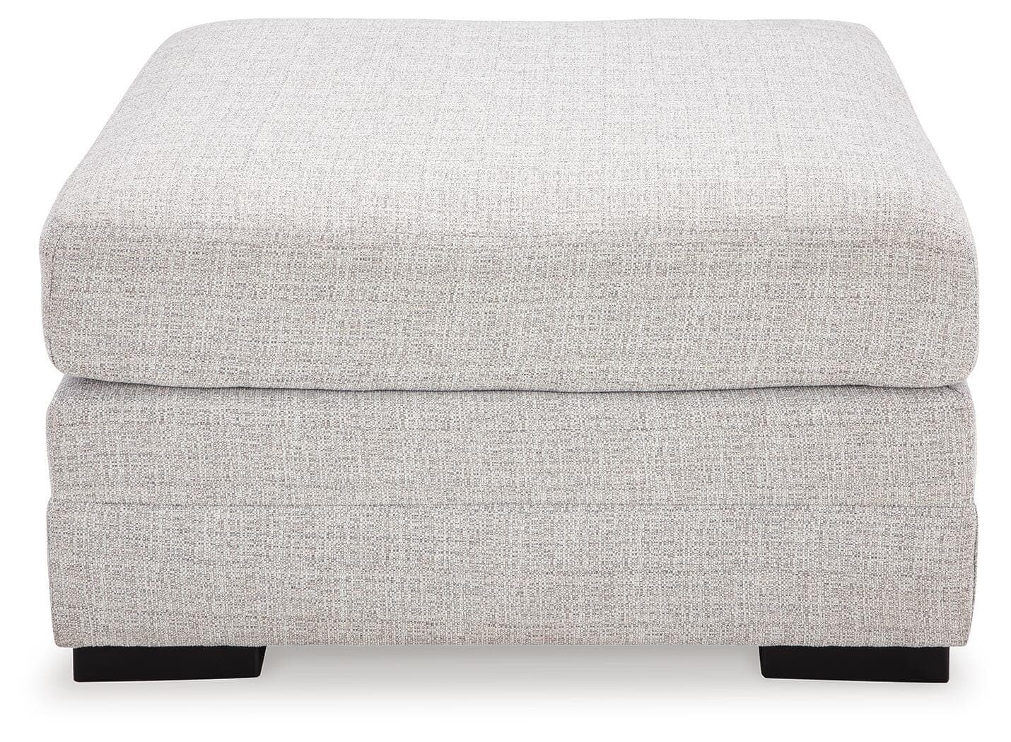 Koralynn Oversized Accent Ottoman — Black/Gray — view 3