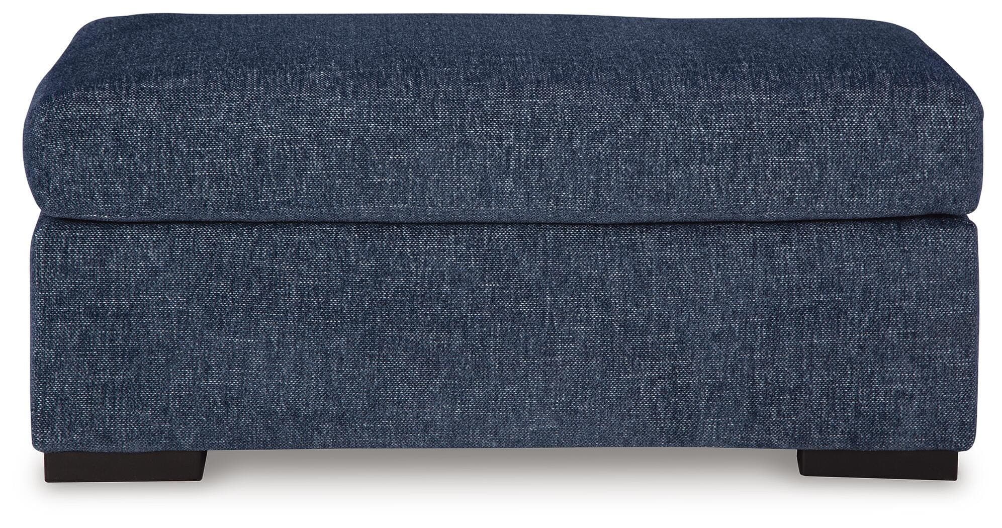 Evansley Ottoman — Blue — view 3