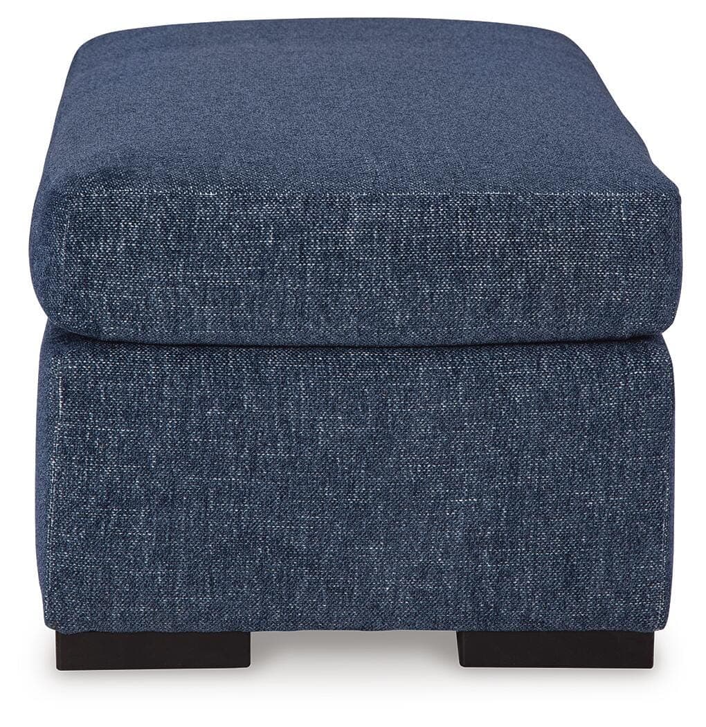 Evansley Ottoman — Blue — view 4