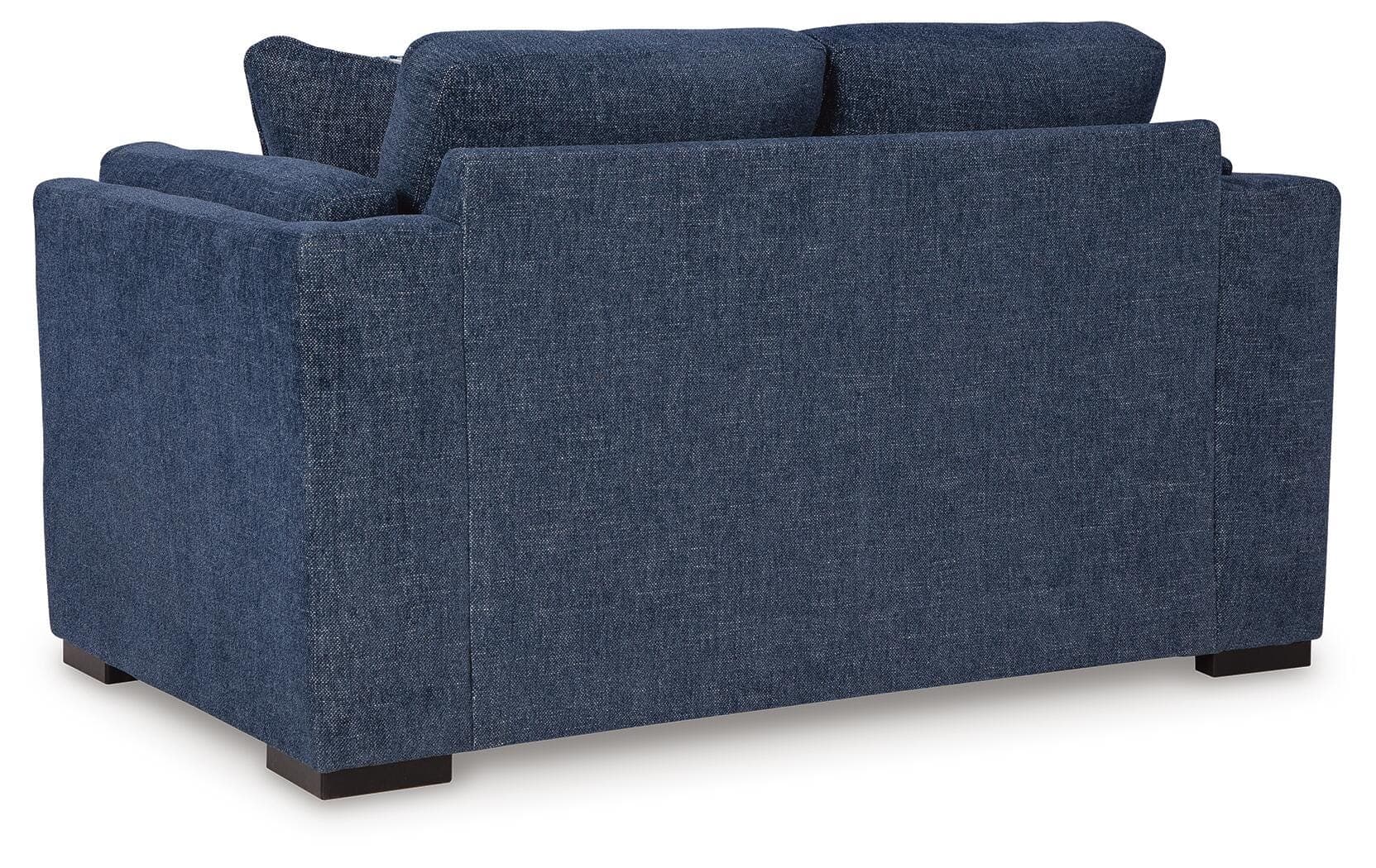 Evansley Loveseat — Blue — view 5
