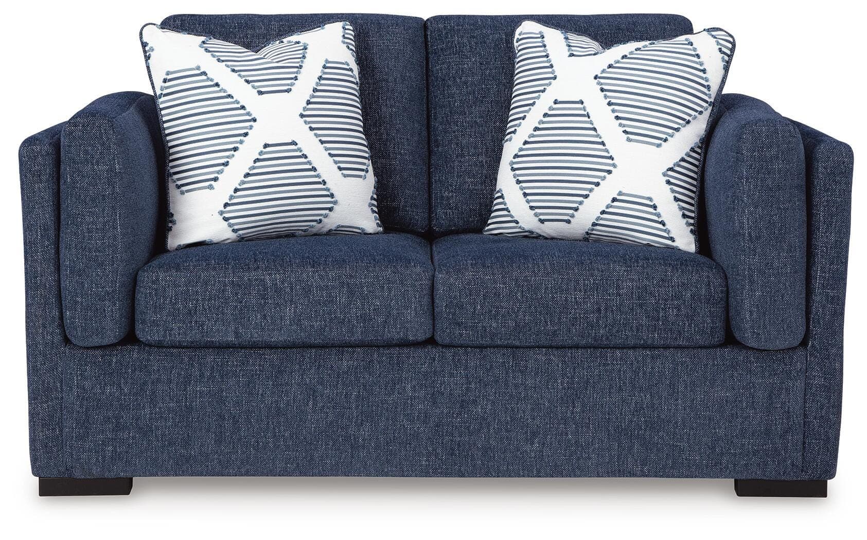 Evansley Loveseat — Blue — view 3