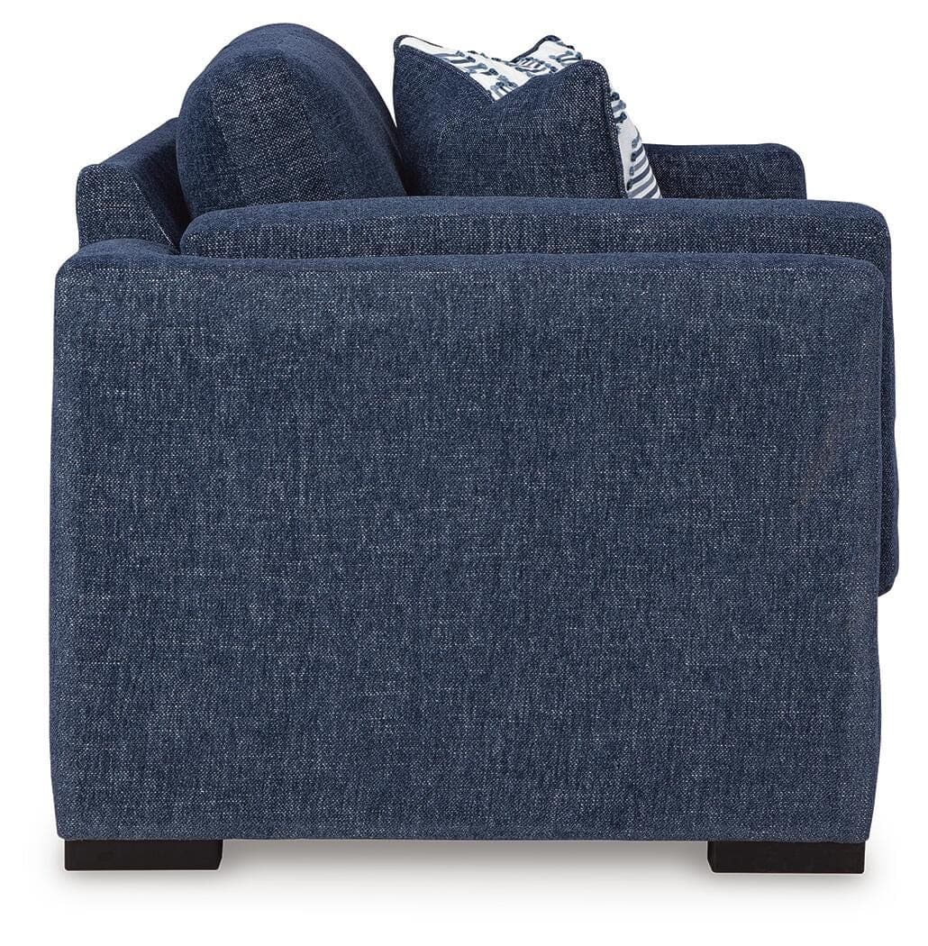 Evansley Loveseat — Blue — view 4