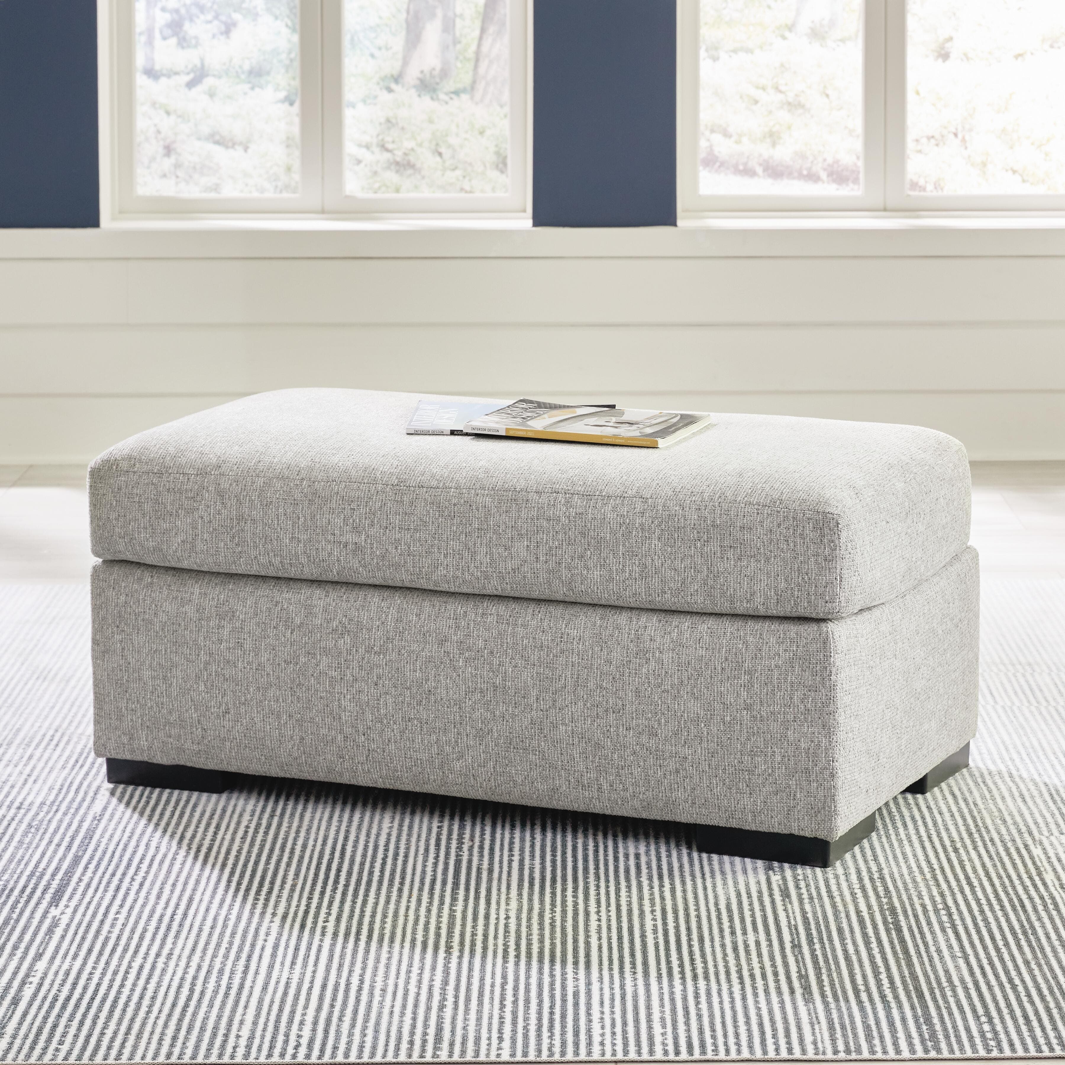 Evansley Ottoman — Black/Gray — view 2