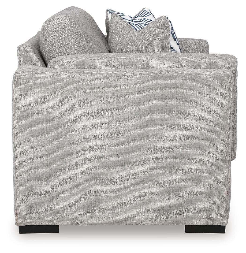 Evansley Loveseat — Black/Gray — view 4