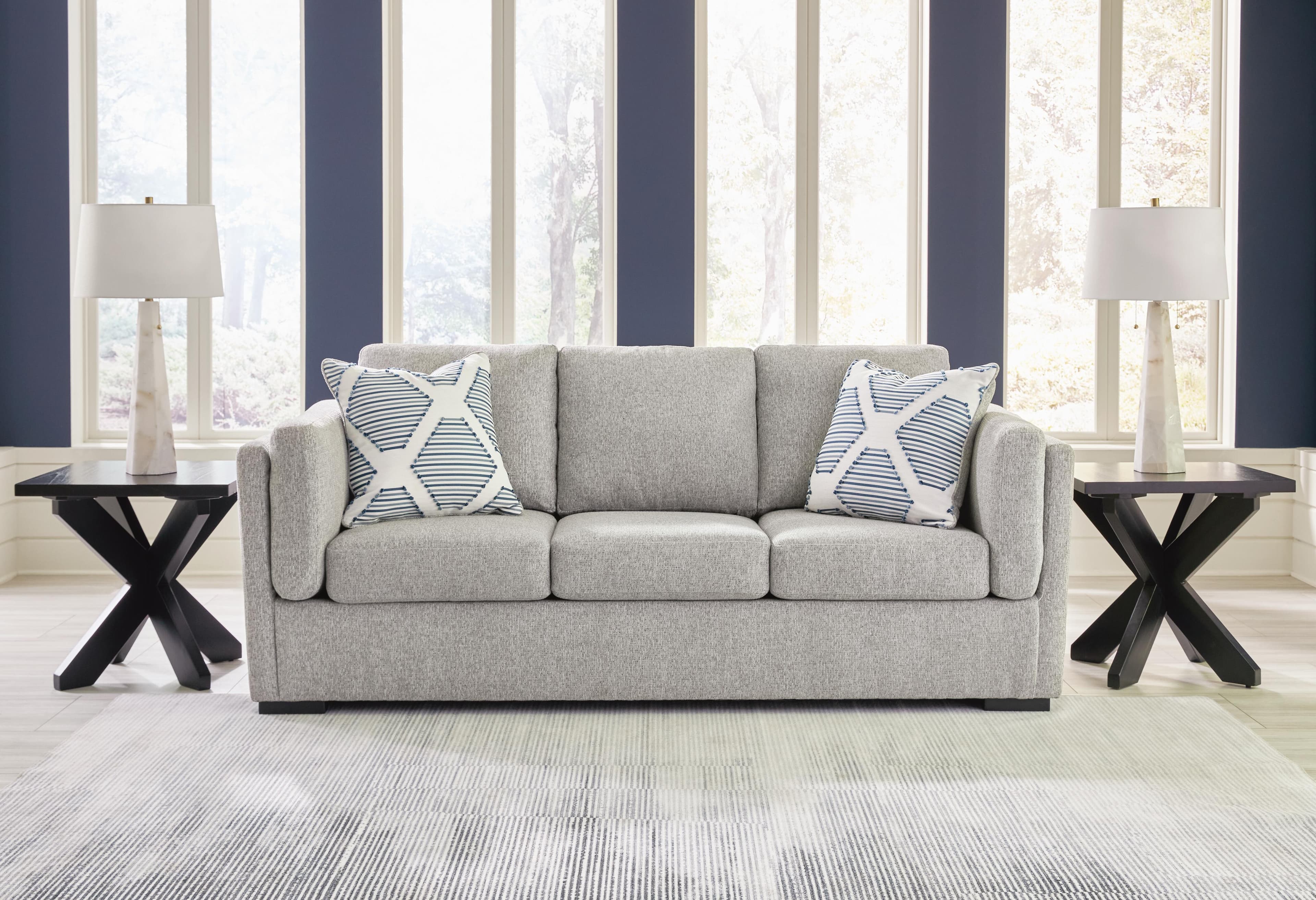 Evansley Sofa — Black/Gray — view 2