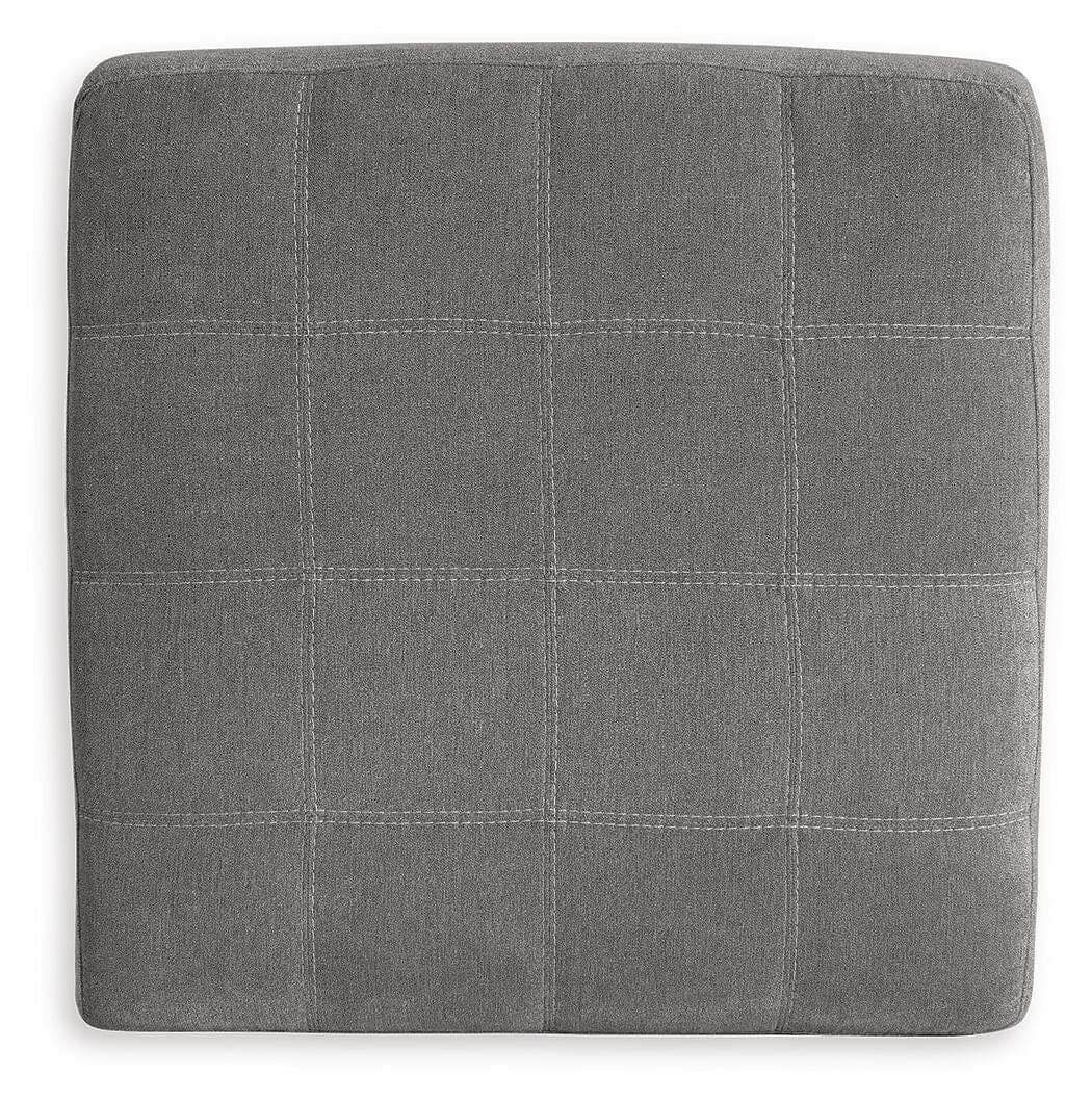 Marleton Oversized Accent Ottoman — Black/Gray — view 4