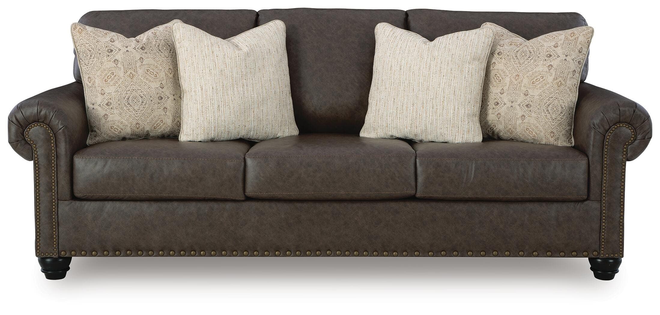 Roxmere Queen Sofa Sleeper — Brown/Beige — view 3