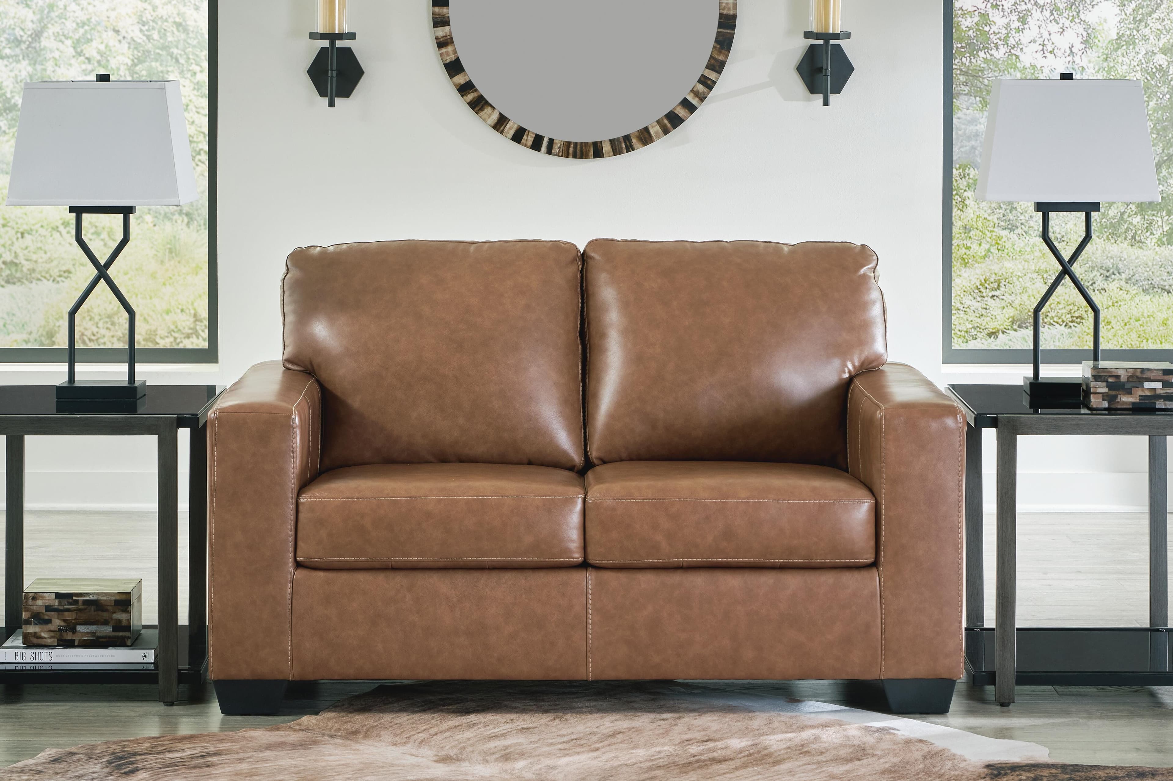 Bolsena Loveseat — Brown/Beige — view 2