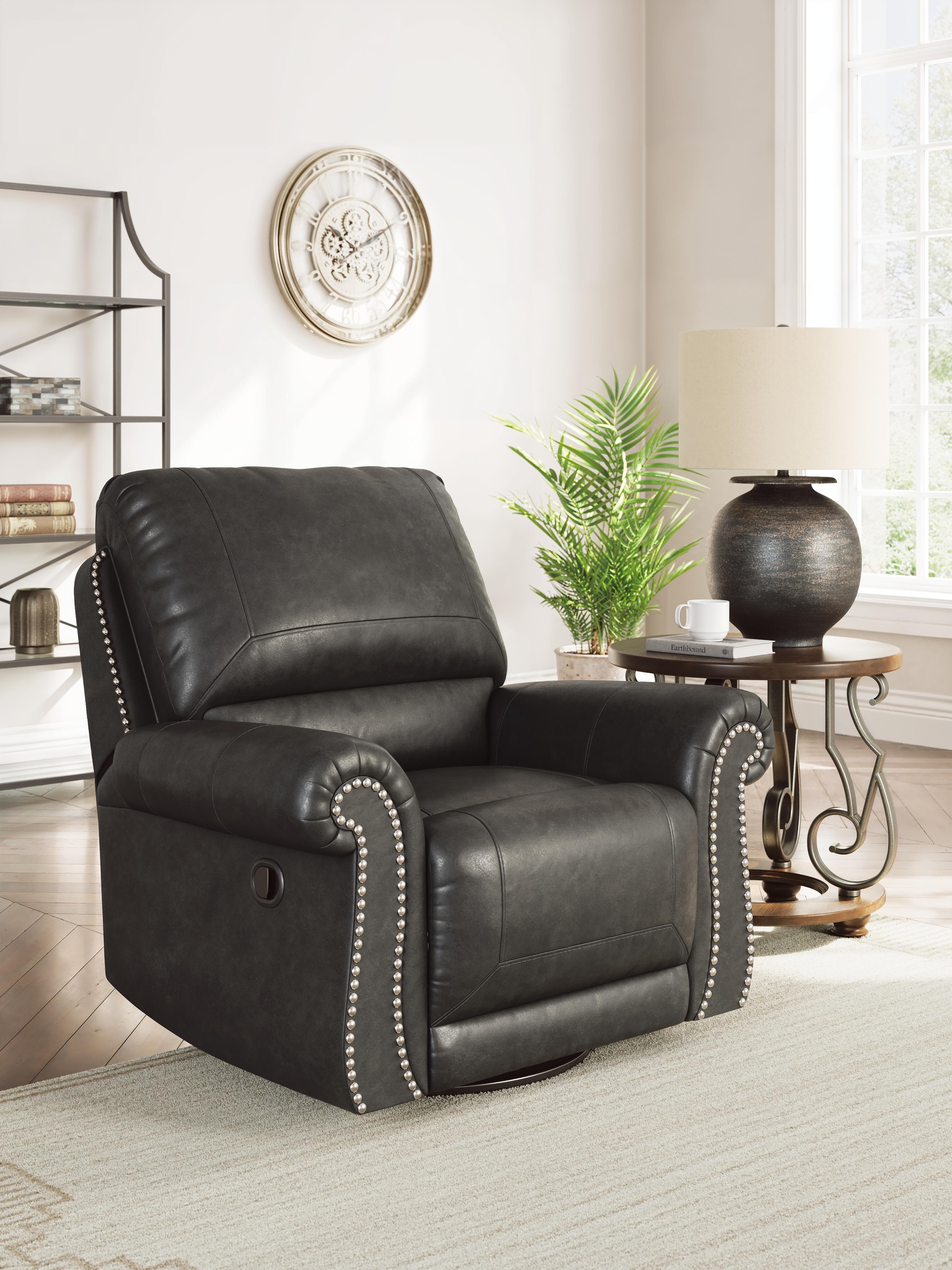 Shadsburne Swivel Glider Recliner — Brown/Beige — view 2